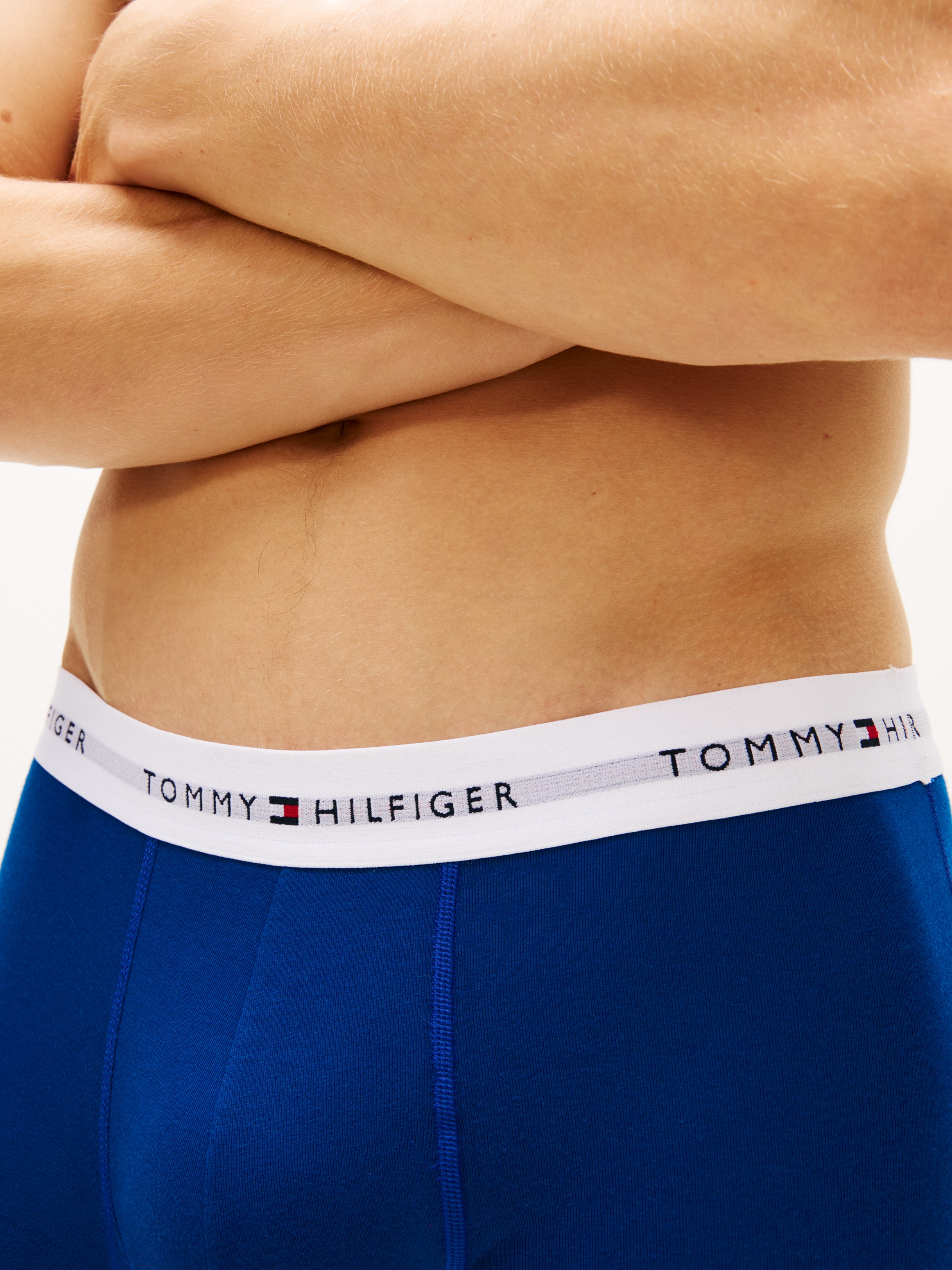 Tommy Hilfiger Underwear Tronc Paquet, 7 cuis Taille élastique avec inscription logo