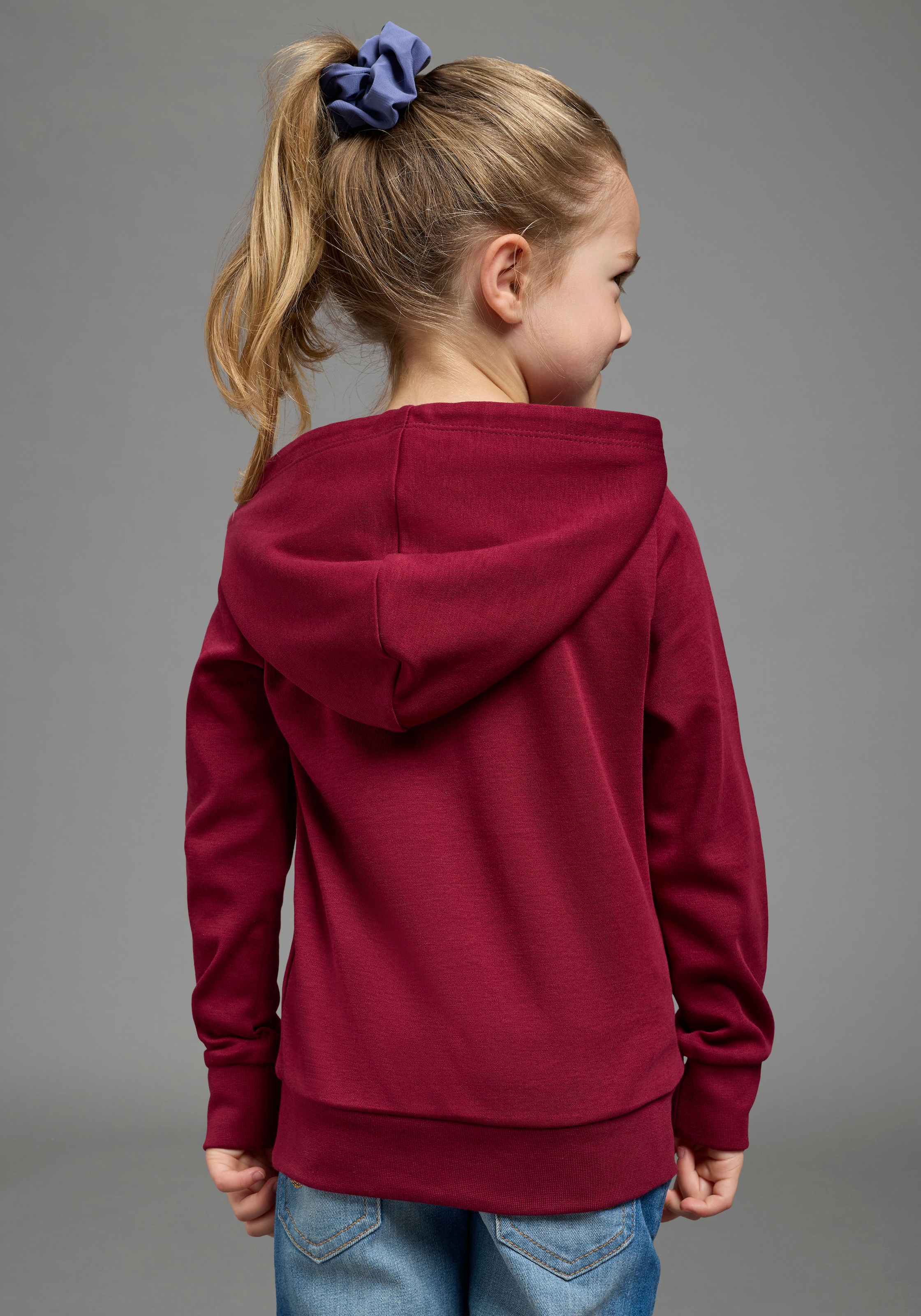 KIDSWORLD Langarmshirt »mit EINHORN Regenbogen« Einhorn-Druck, Langarm,  Basic-Passform,  aus Baumwolle