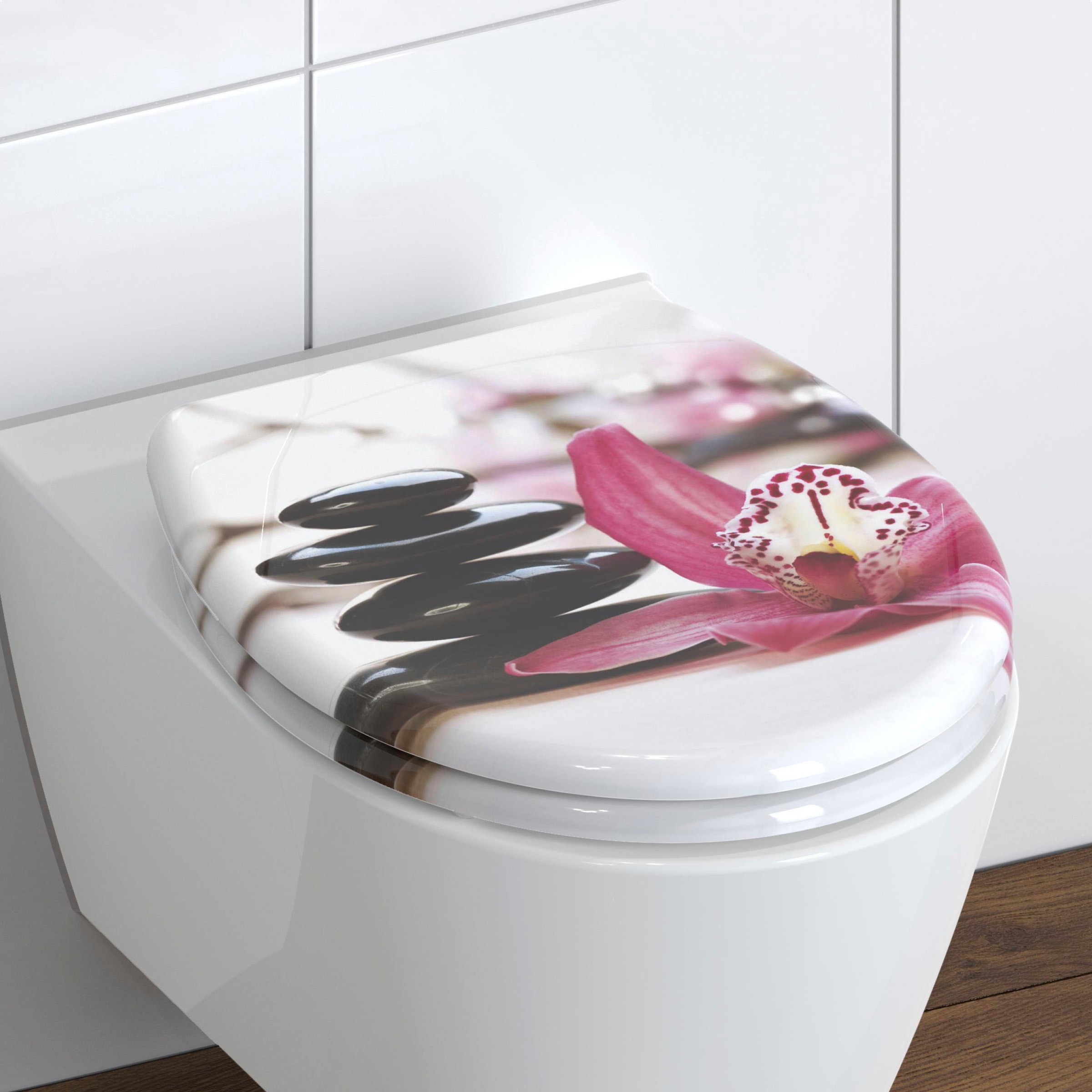 Schütte WC-Sitz »Wellness« Duroplast, mit Absenkautomatik und Schnellverschluss