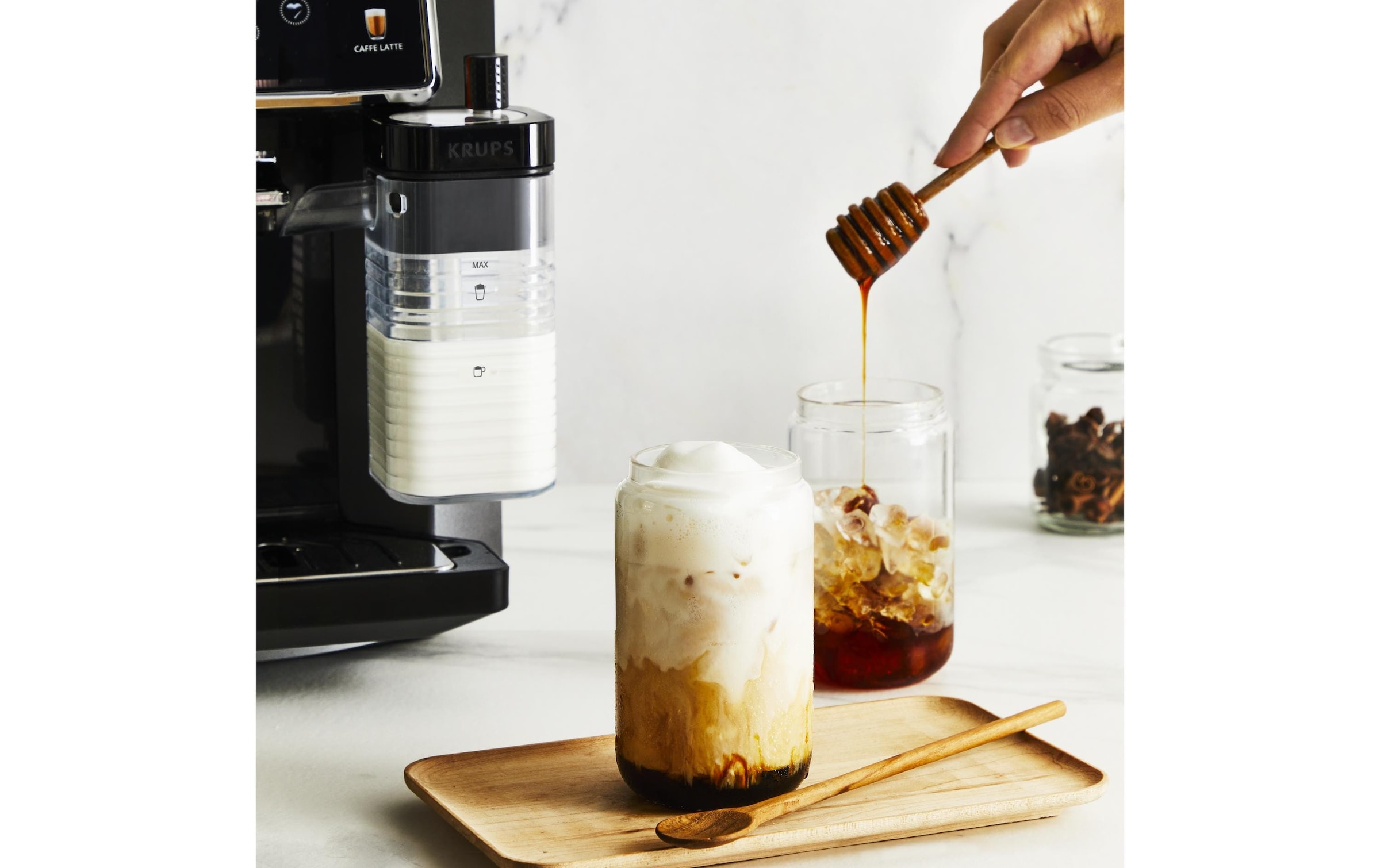 Krups Machine à café automatique »EA9129 Sensation Milk« 6 Kaffee- und Milchspezialitäten, aut. Reinigung, Metall-Brühgruppe