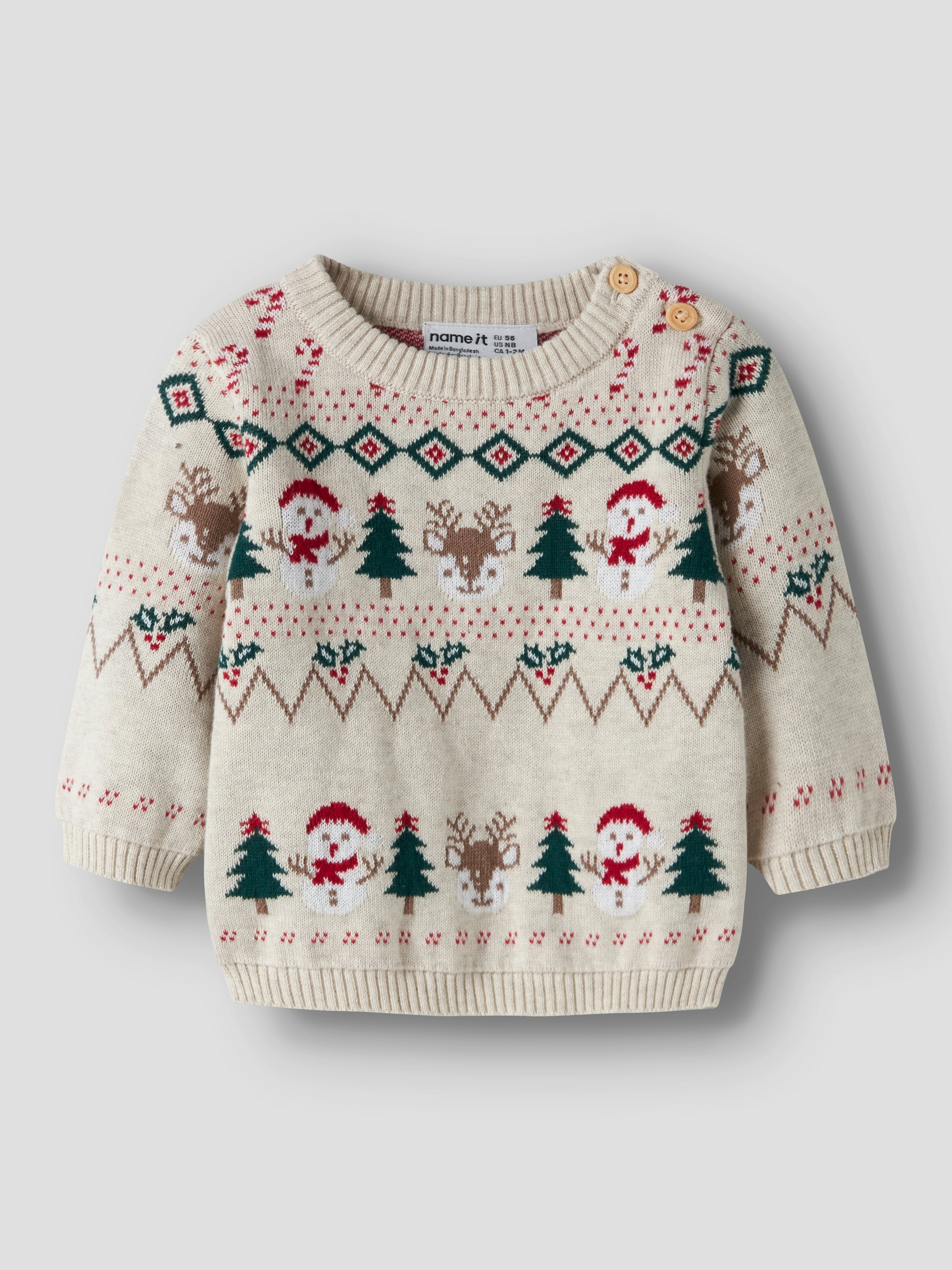 Name It Pull de Noël »NBNRALKO LS KNIT« Weihnachten, Baumwolle, regular fit