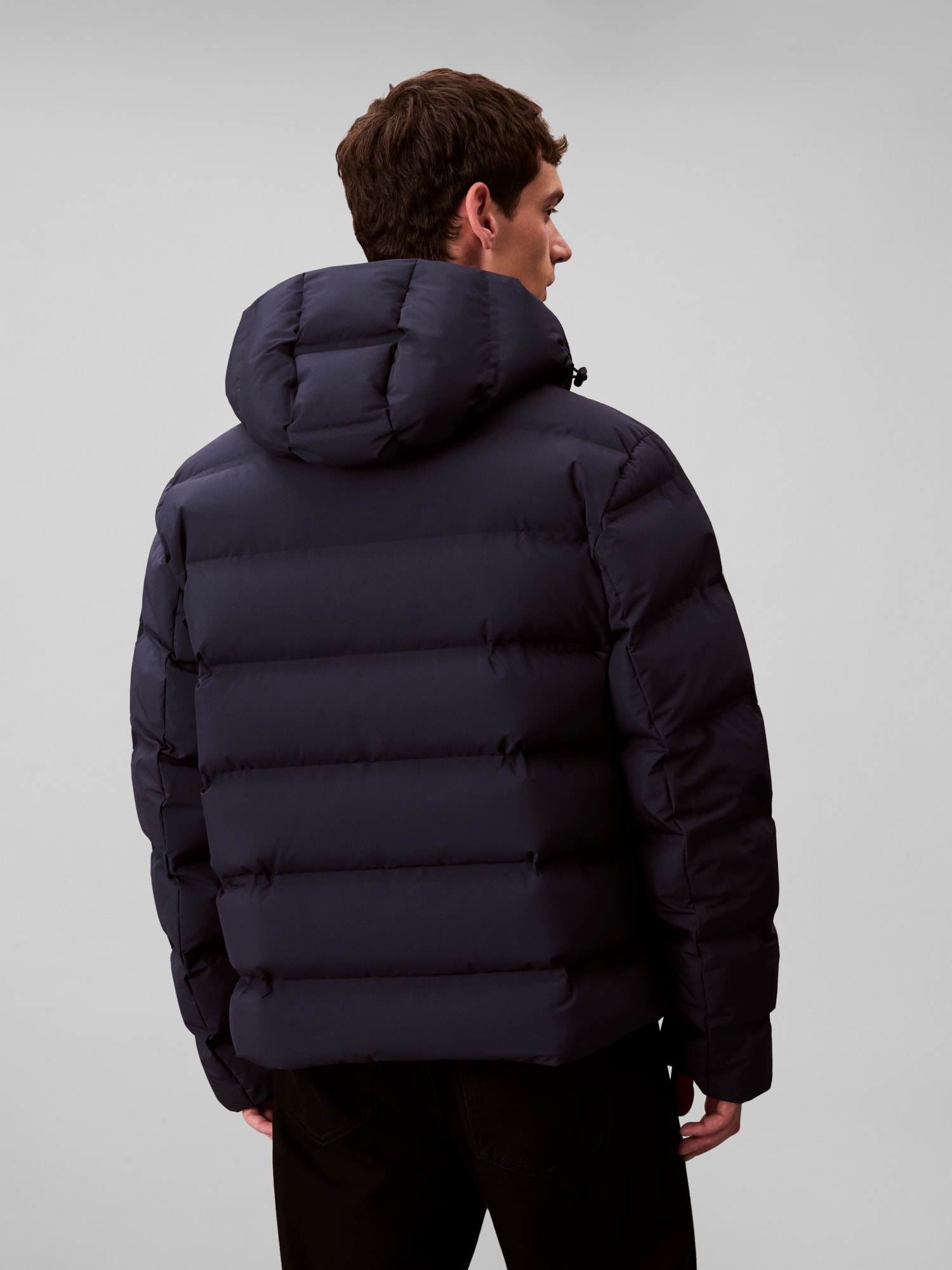 Calvin Klein Steppjacke »LS QUILTED BONDED CHANNEL HD PUF« ohne Kapuze Mit Rundhalsausschnitt, regular fit