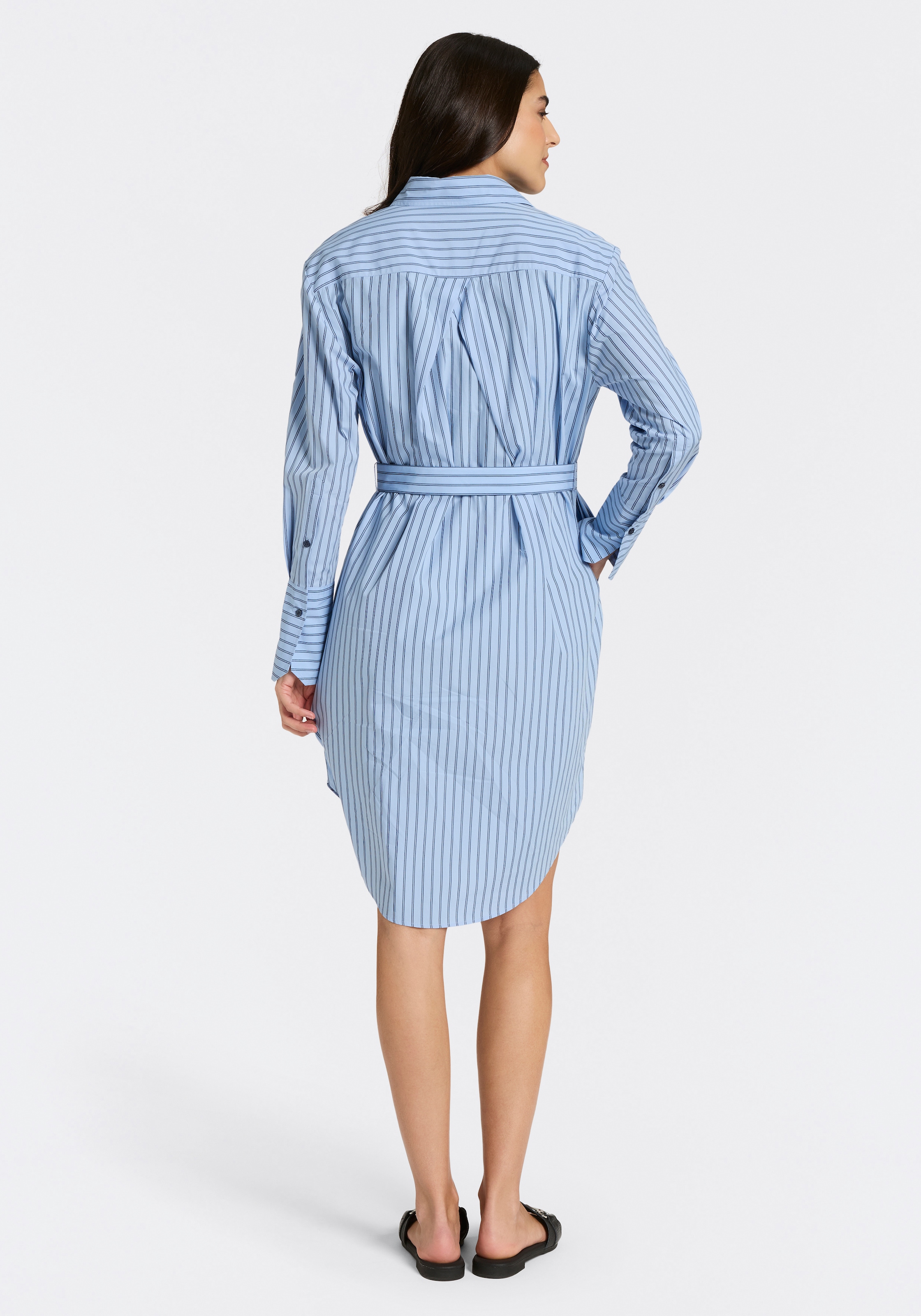 BOSS ORANGE Robe chemisier »Delegant Premium Damenmode« avec ceinture, longueur midi