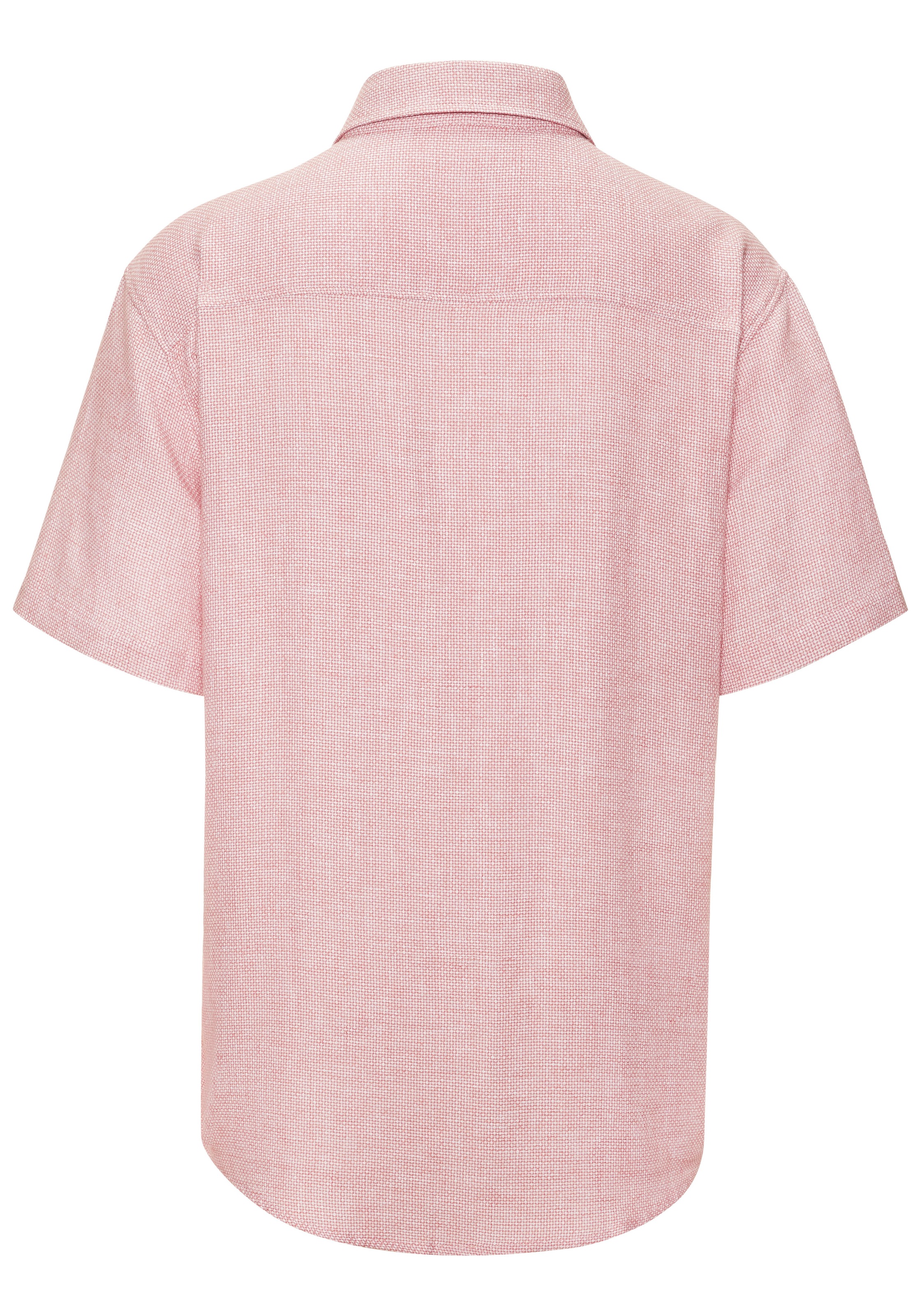 John Devin Leinenhemd », Kurzarmhemd« Luftiges Freizeithemd mit dezentem Muster