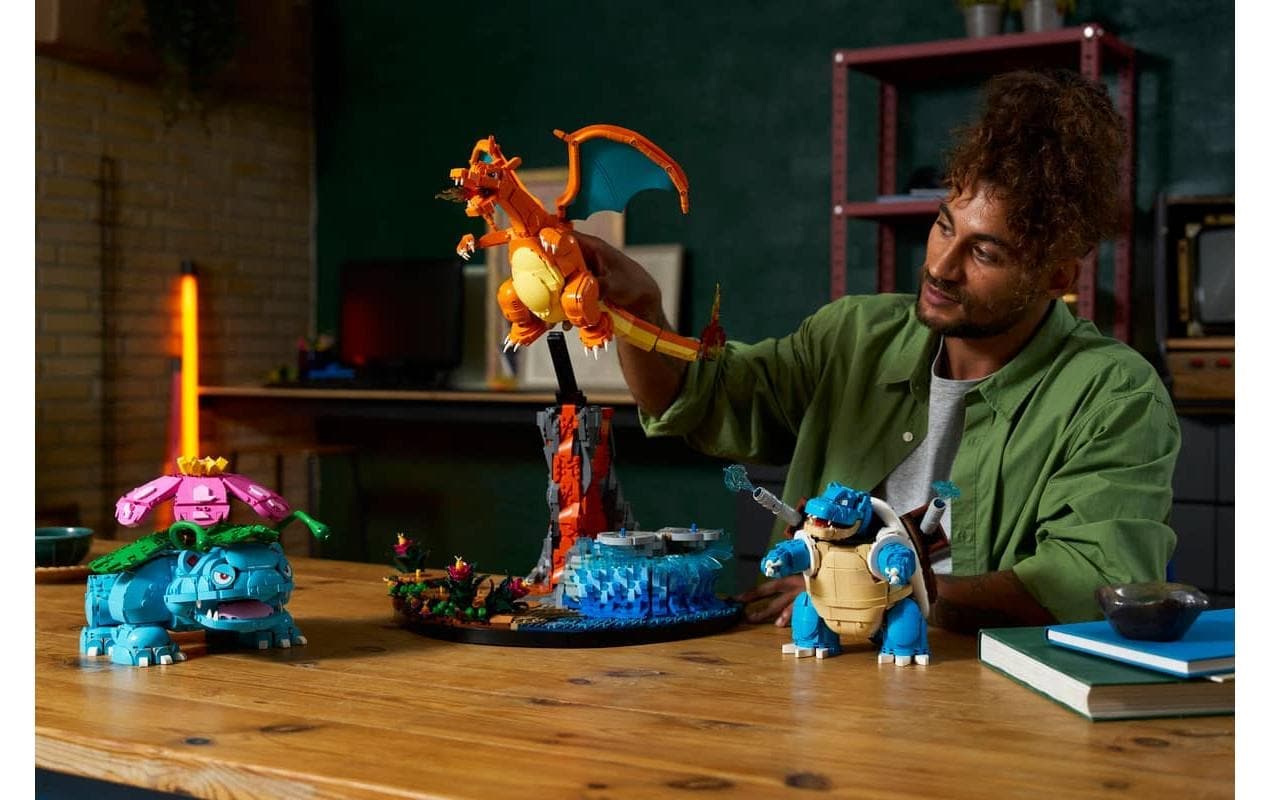 LEGO® Konstruktionsspielsteine »Pokémon Bisaflor, Glurak und Turtok 72153«