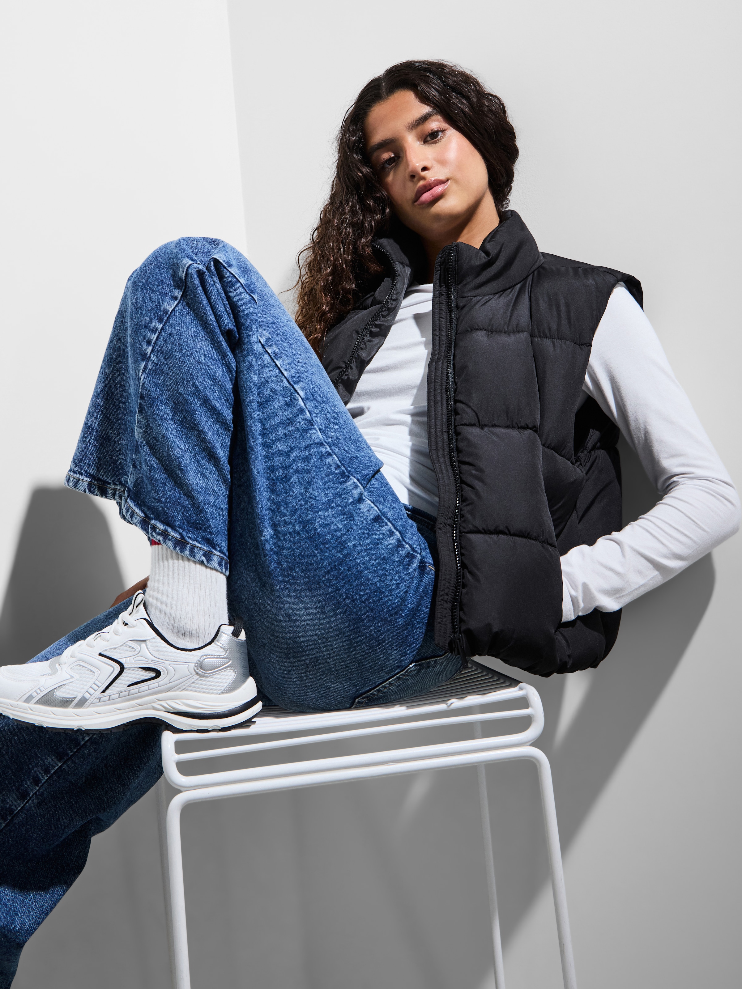 pieces Gilet matelassé »PCBEE NEW SHORT PUFFER VEST NOOS BC« fibre synthétique