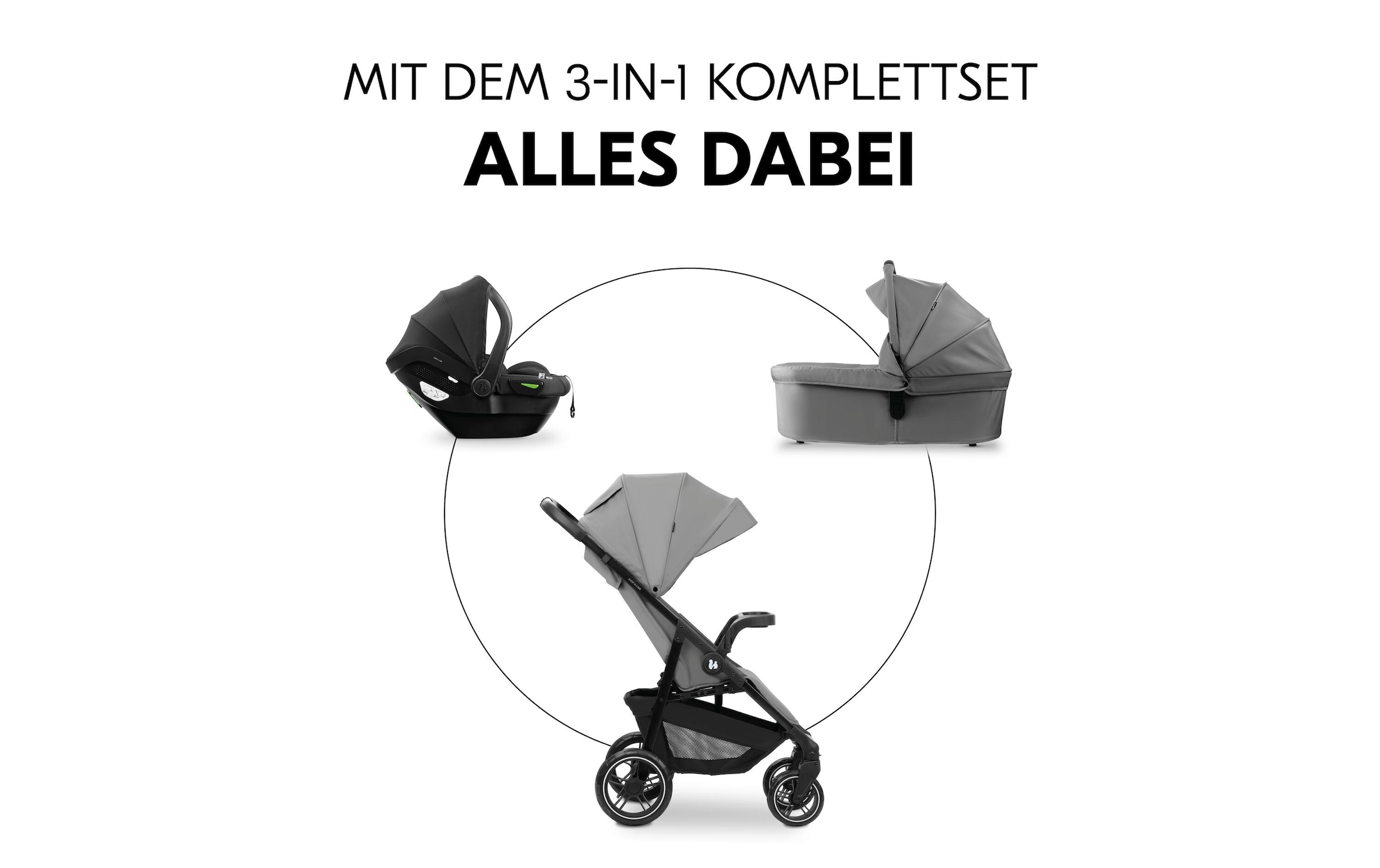 Hauck Kombi-Kinderwagen »Shop N Care Trio Set« 22 kg