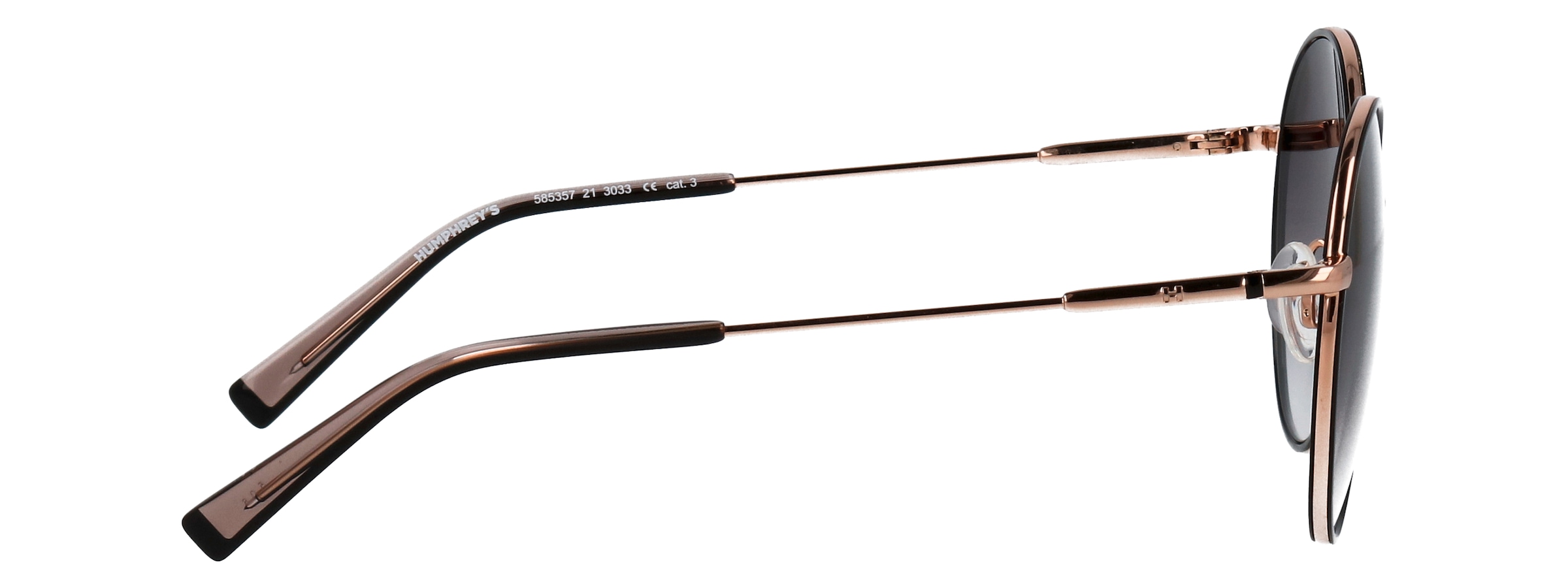 HUMPHREY´S eyewear Lunettes de soleil »Modell 585357« Form Rundo, Logoschriftzug auf Bügel, Kombifassung