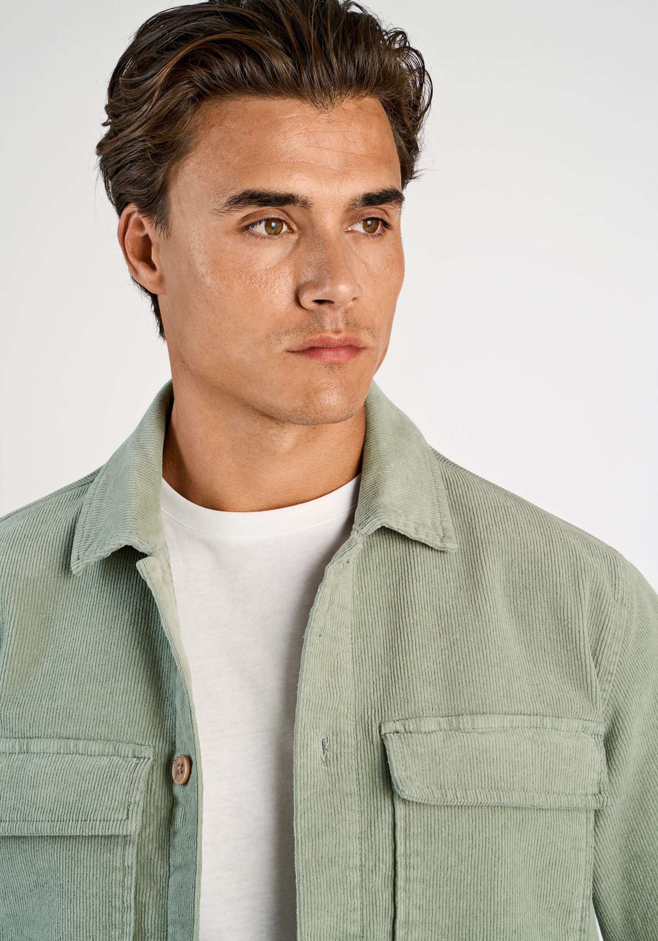 LINDBERGH Veste en velours côtelé ohne Kapuze mit Knopfverschluss