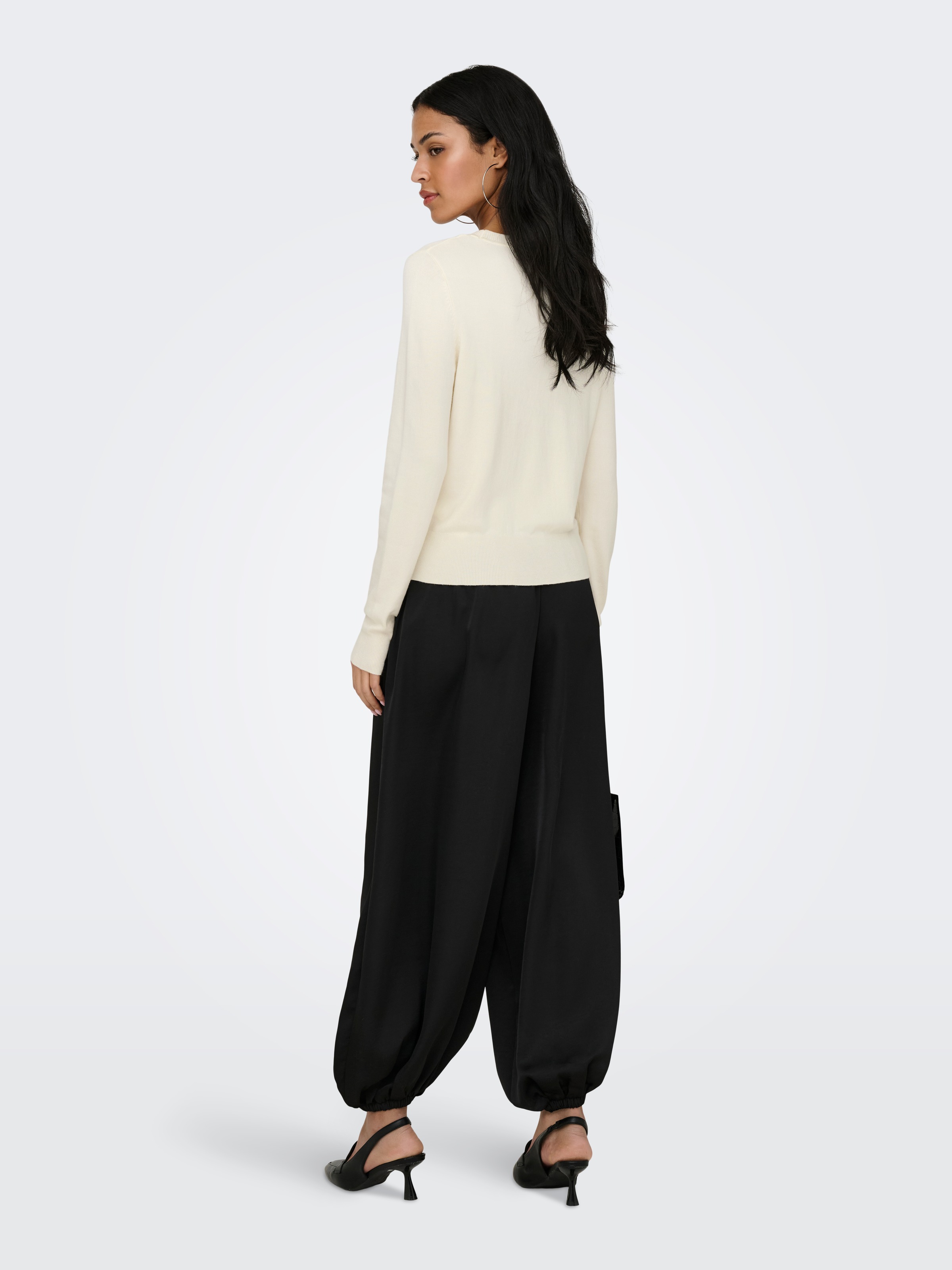 ONLY Pull à col rond »ONLVENICE LIFE LS PEEKABOO BLING CC KNT«