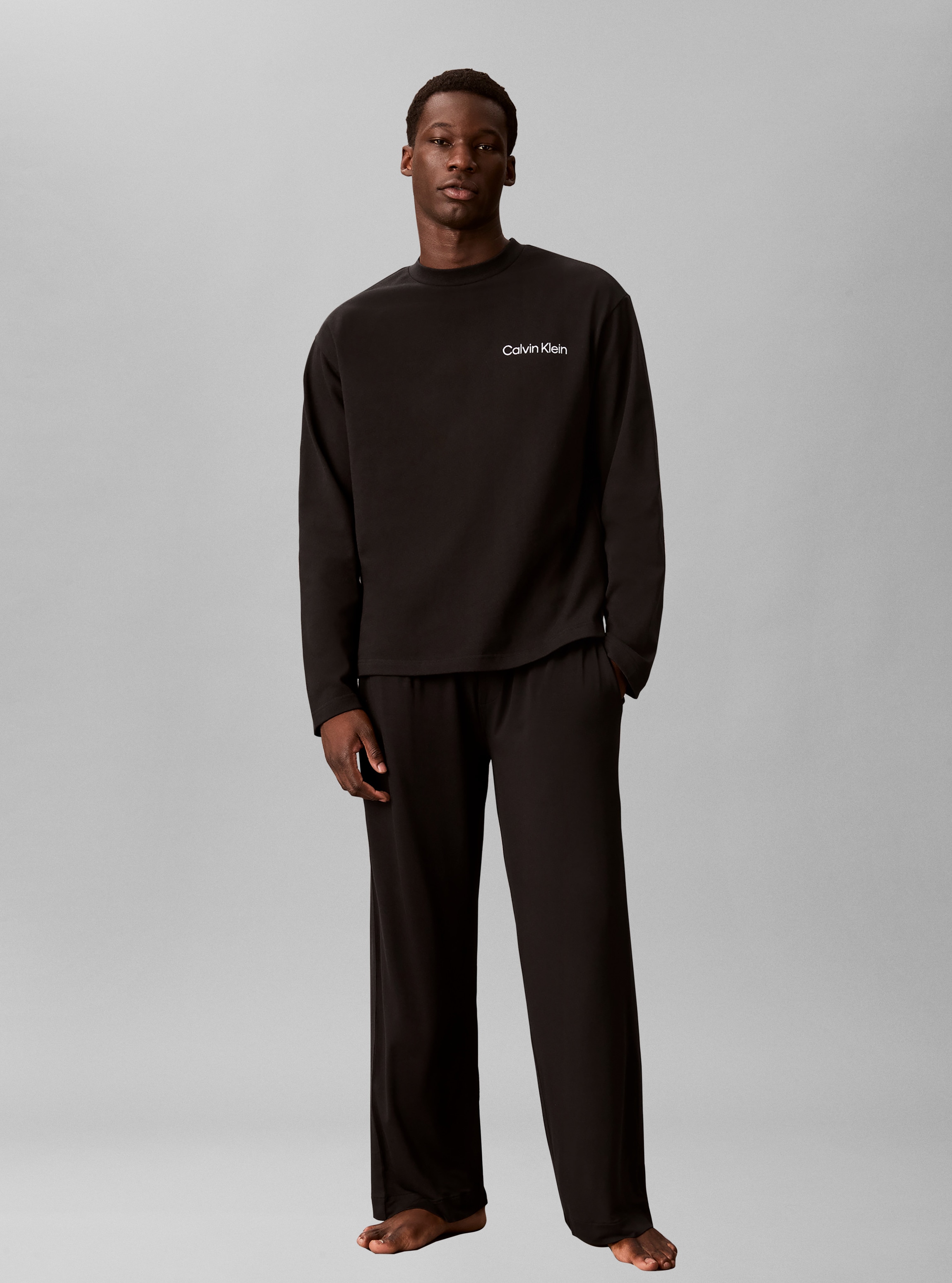Calvin Klein Underwear Haut de pyjama Chemise de nuit, coupe régulière, coton pur