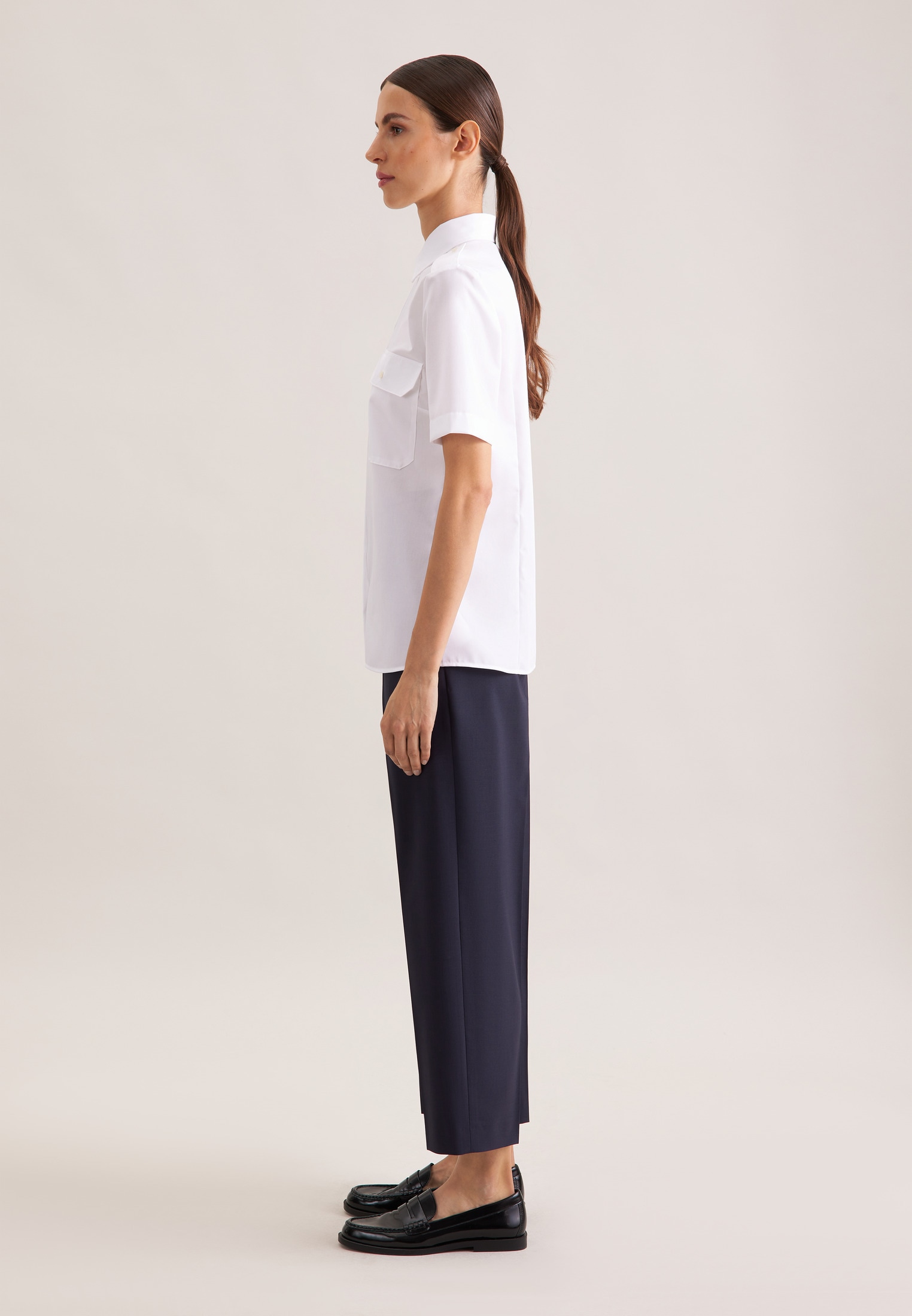 seidensticker Blouse à manches courtes 1/2 Uni