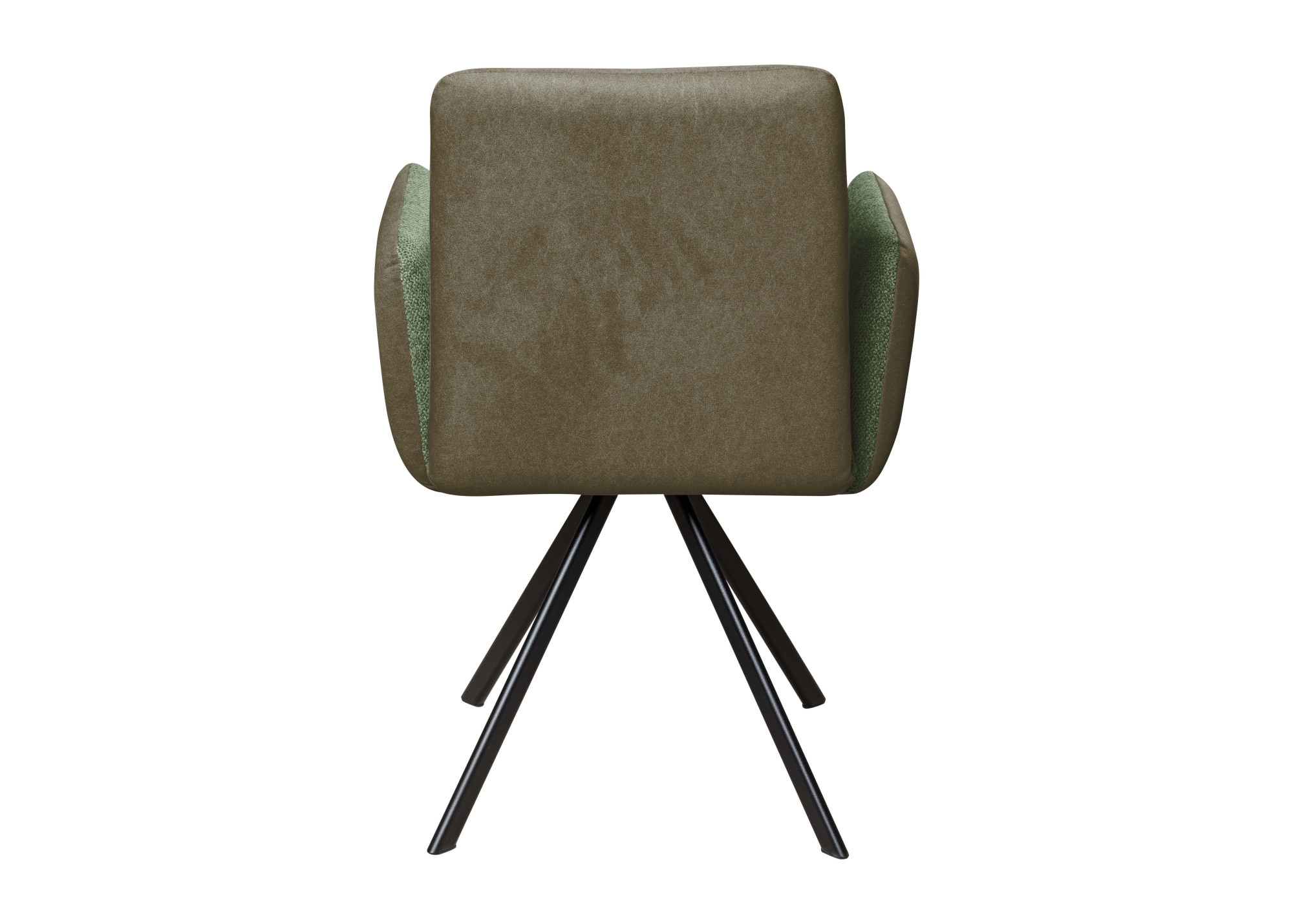 GOODproduct Armlehnstuhl »Gabi Polsterstuhl, Esszimmerstuhl, Küchenstuhl, 4-Fussstuhl« () Gestell aus matt-schwarzem Flachmetall, stabil, 2-Stoff-Design