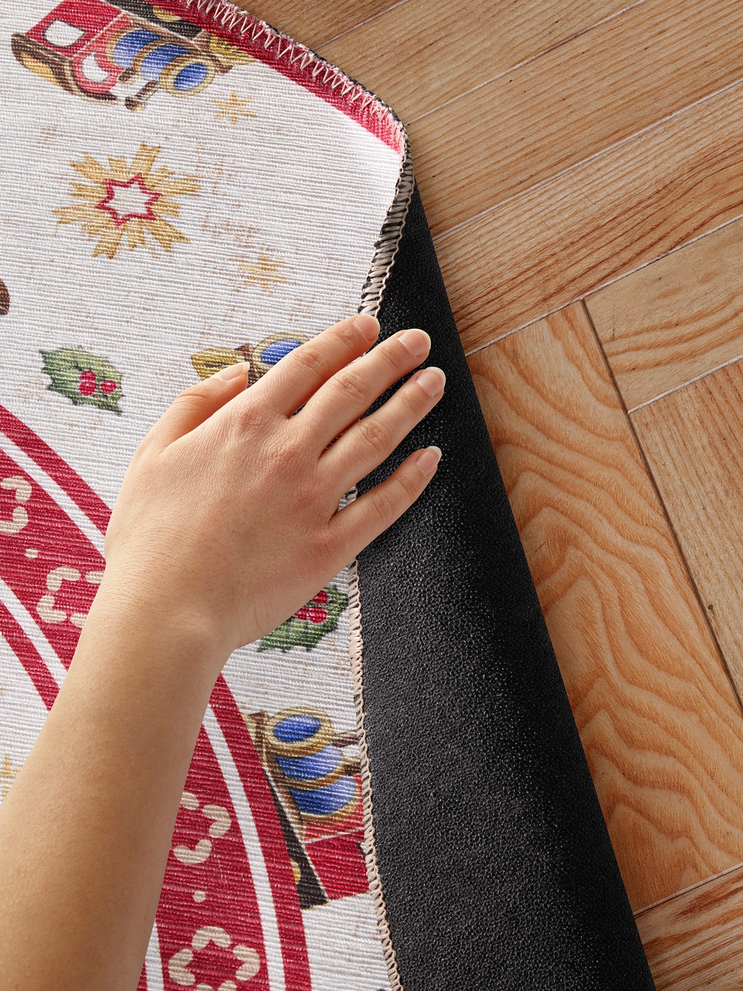 Villeroy & Boch Tapis »Toy's Delight Limited Edition Santa Claus« Rond 3 mm Höhe Limited Edition, Weihnachten, Wohnzimmer, Baumrock, Waschbar, Rund