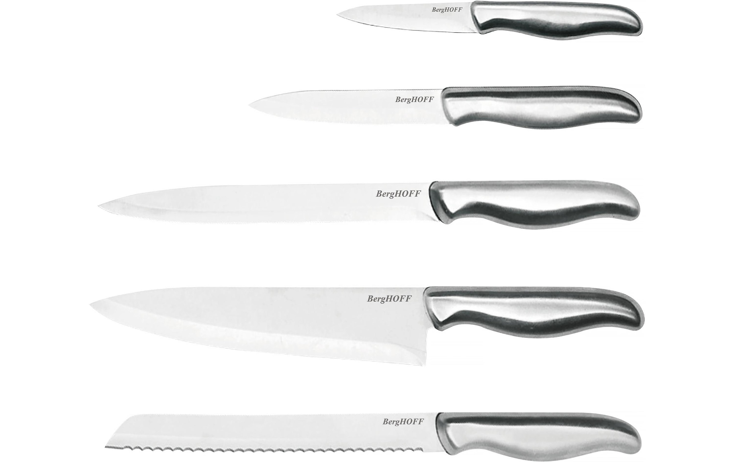 BergHOFF Bloc à couteaux »mit Messer Entity 6-teilig« 6 Rutschfester Messerblock mit 5 Messer