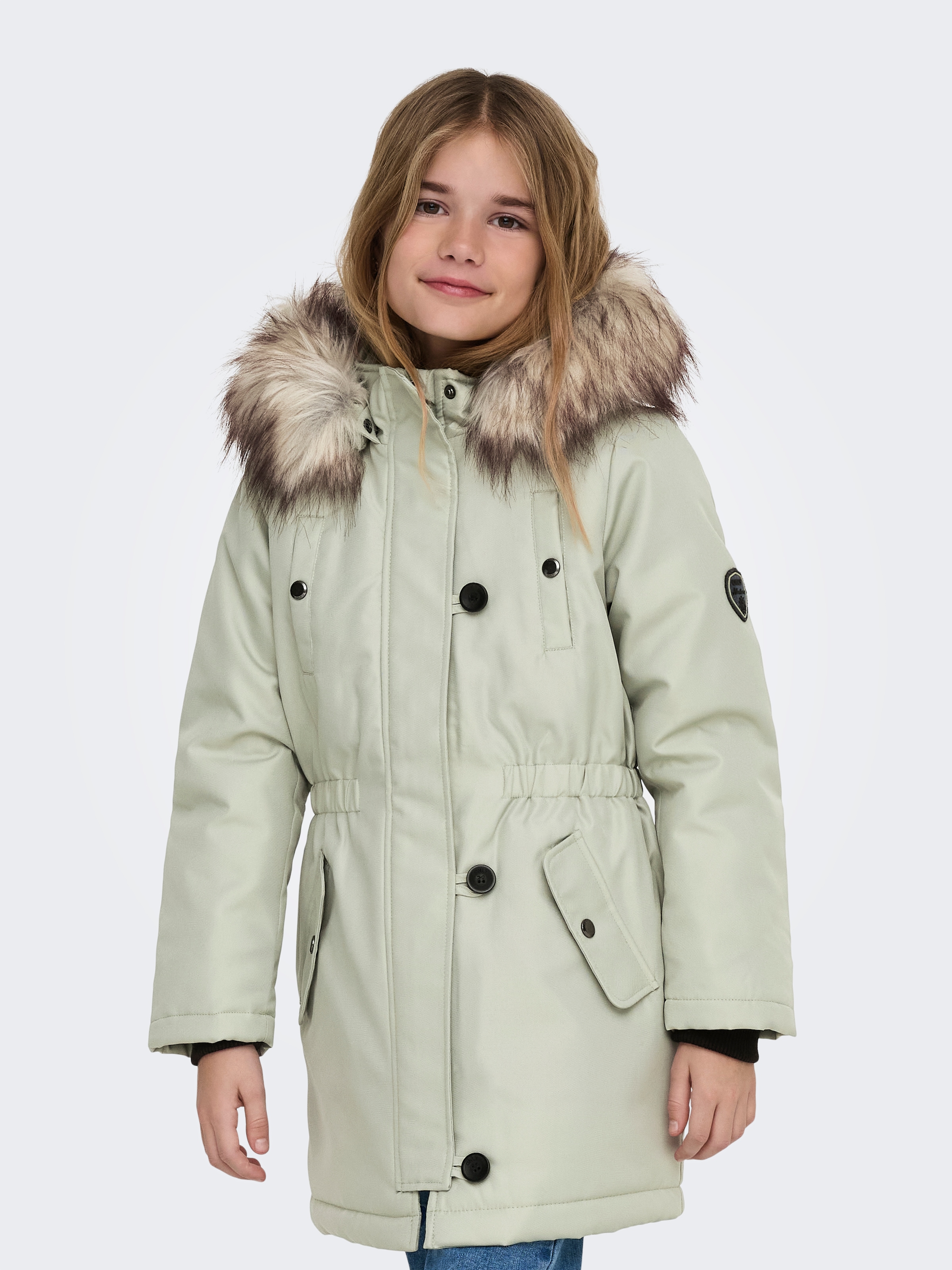 KIDS ONLY Parka »KOGIRIS FUR PARKA OTW NOOS« mit Kapuze Kunstfaser, regular fit