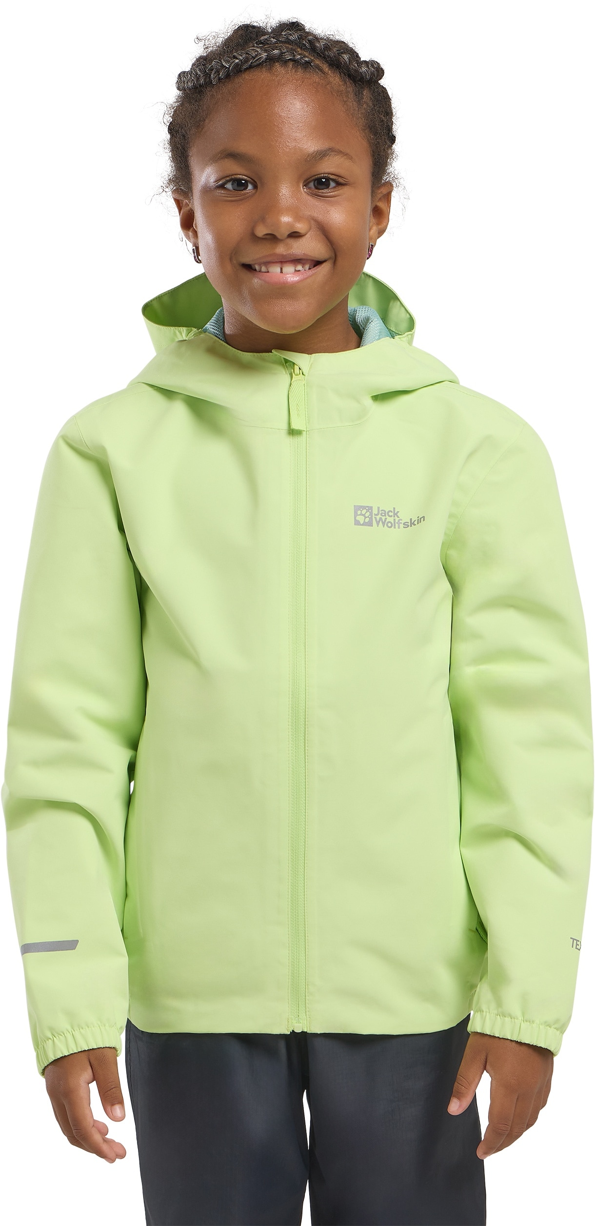 Jack Wolfskin Outdoorjacke »FLAZE JACKET K« mit Kapuze für Kinder, mit Kapuze, leicht, platzsparend packbar, atmungsaktiv