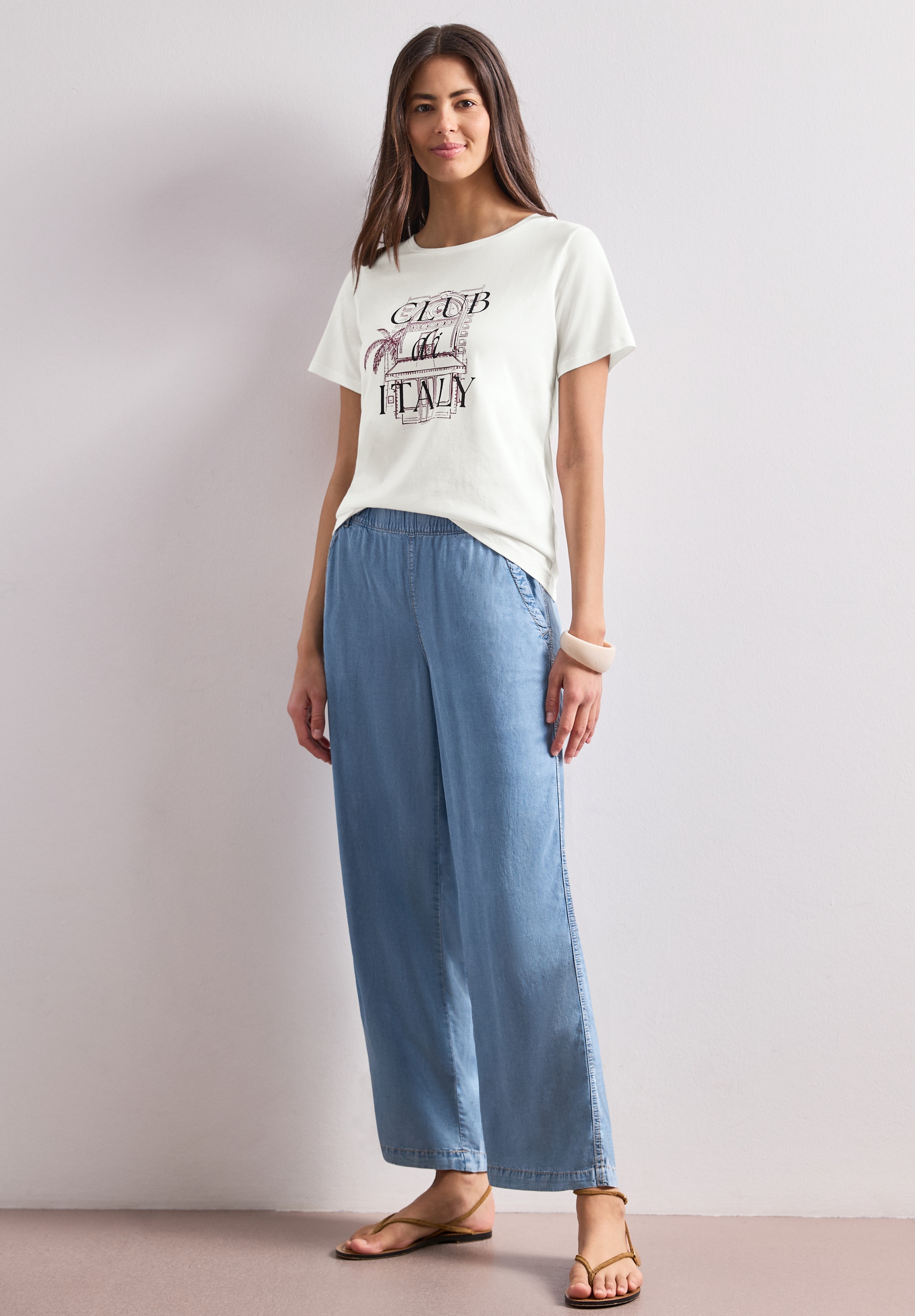 STREET ONE Kurzarmshirt Sommershirt mit Artwork