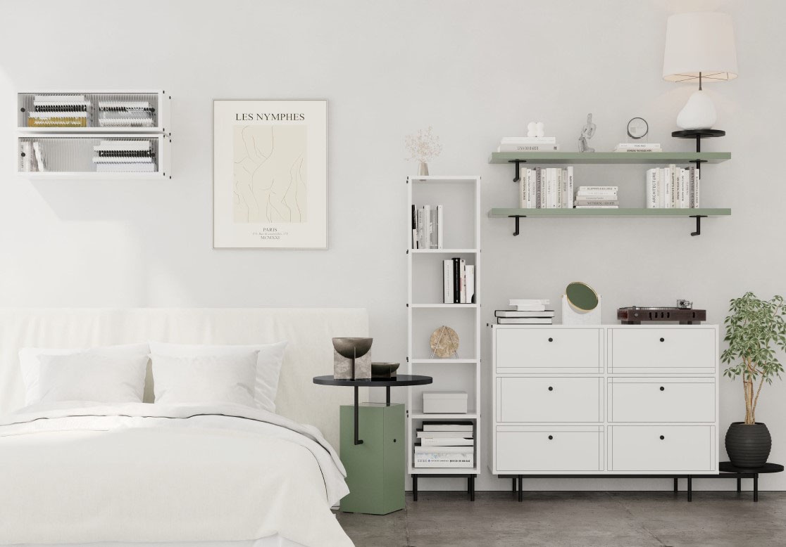 Home affaire Étagère sur pied »Arrocco: Schlankes Regal in 2 Farben mit Metallelementen, stilvoll« B/T/H: 39,4/35/175cm, 5 offene Fächer, viel Platz, Made in Poland
