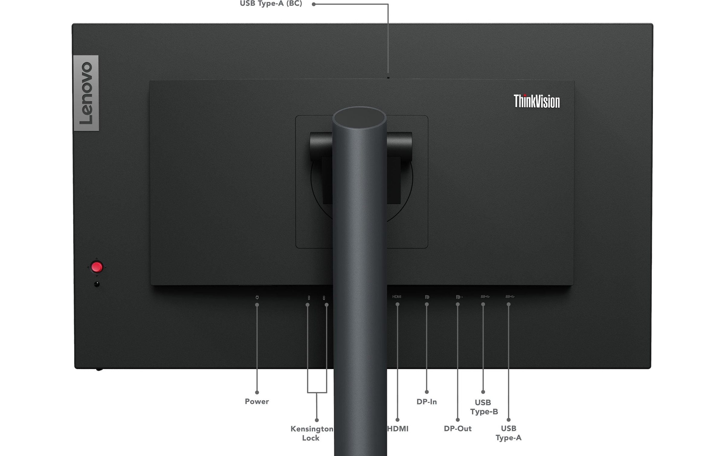 Lenovo Moniteur LED »ThinkVision P24q-30« 60,21 cm/23,8 ″  2560 x 1440 px 4 Reaktionszeit