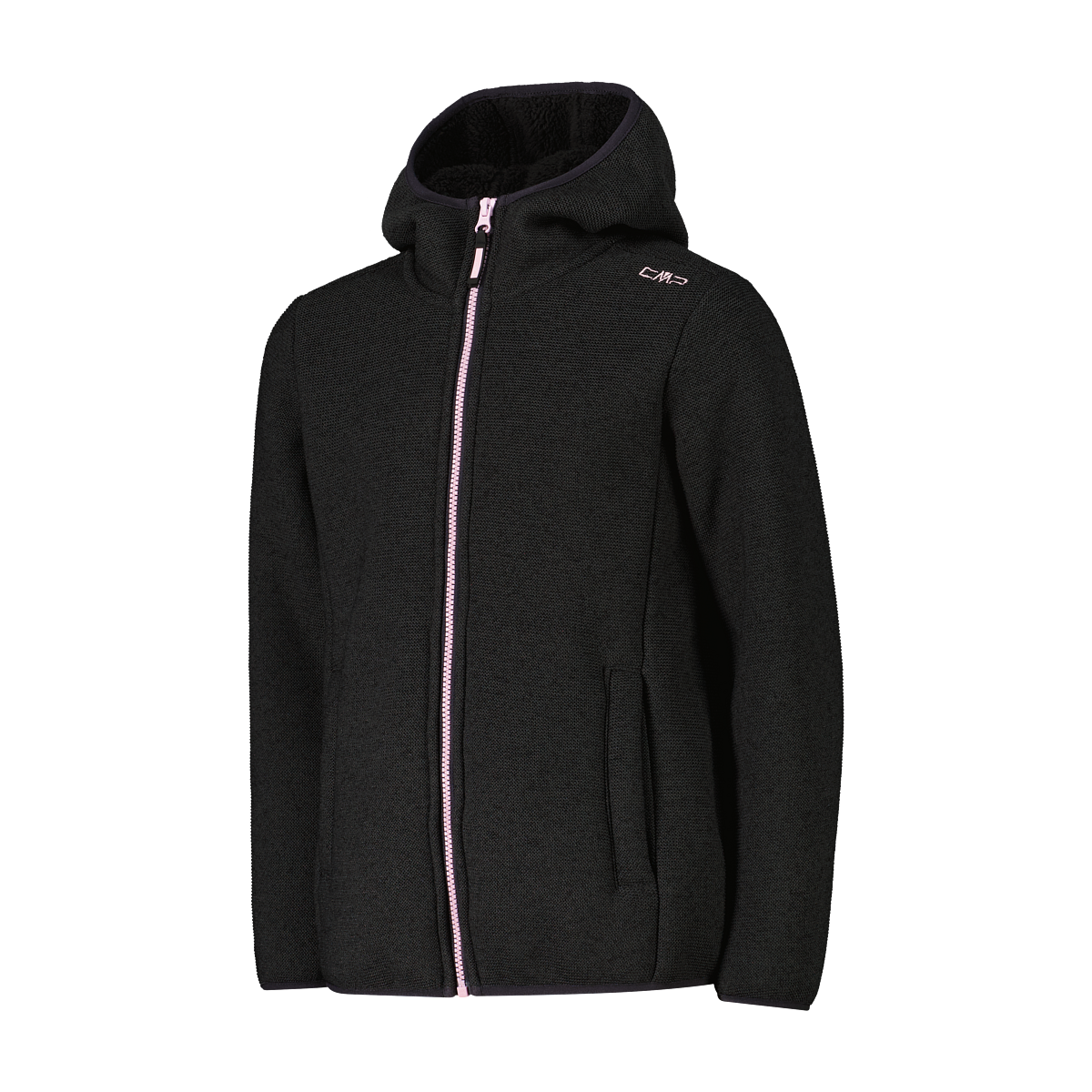 CMP Veste en laine polaire mit fester Kapuze, aus Polyester, sportlicher Stil