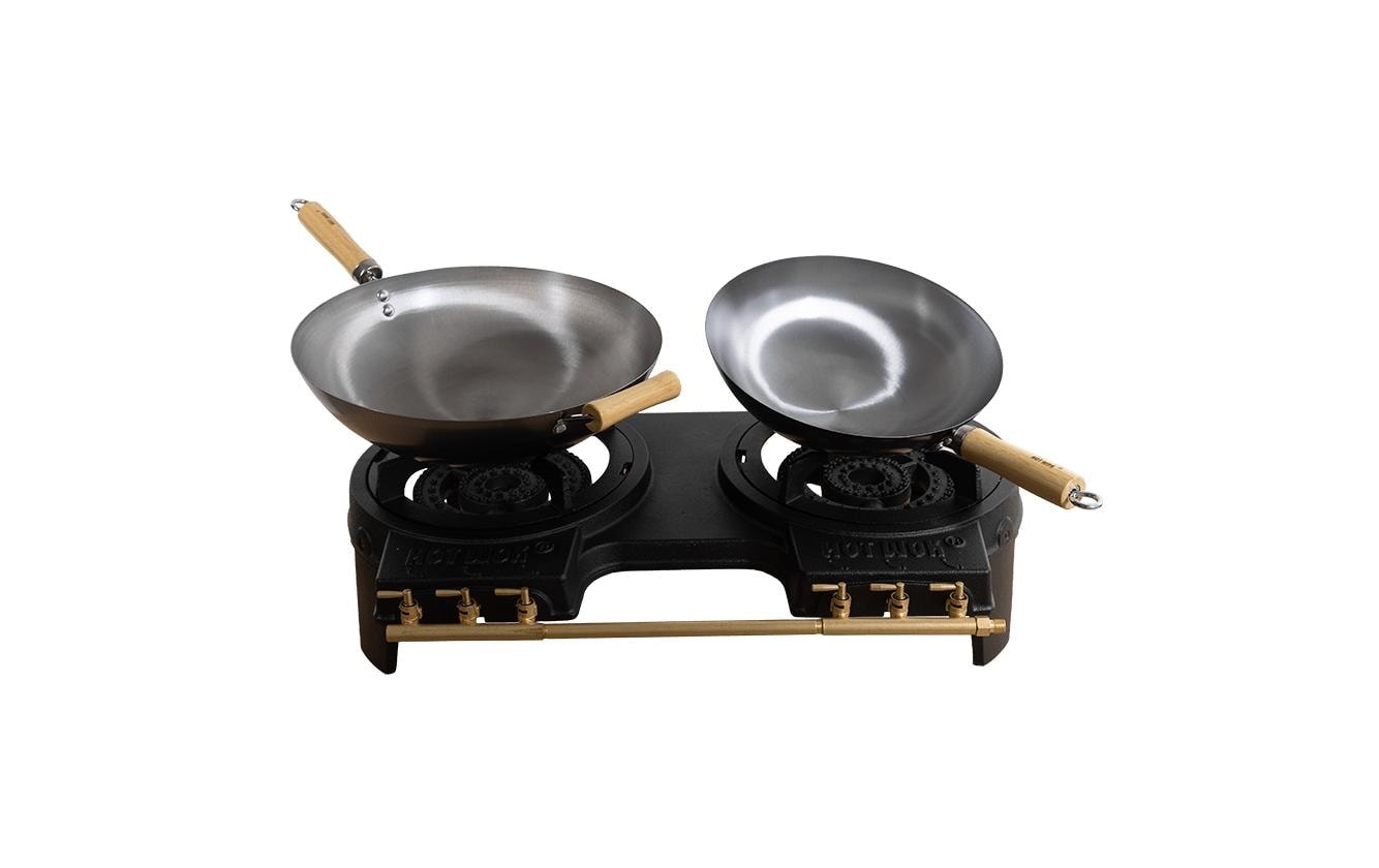   Gasgrill »Hot Wok Double 2 x 10 kW mit Flachbrennern, ohne Set«