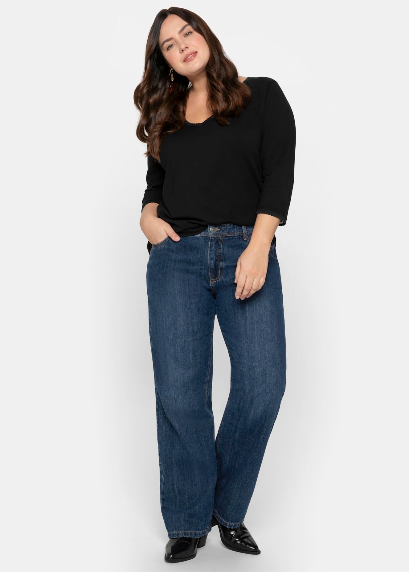 Sheego 3/4-Arm-Shirt »3/4-Arm-Shirt« 1 Stk. tlg.