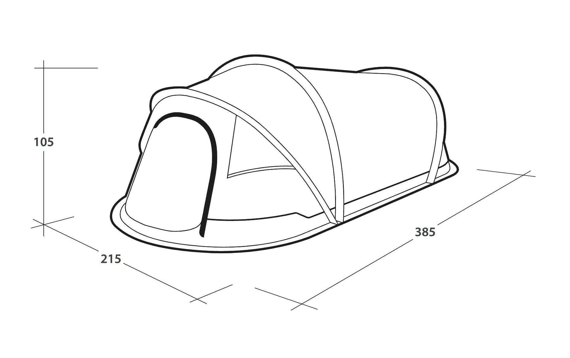Outwell Wurfzelt »Nexion 385 x 215 cm« 3 Personen