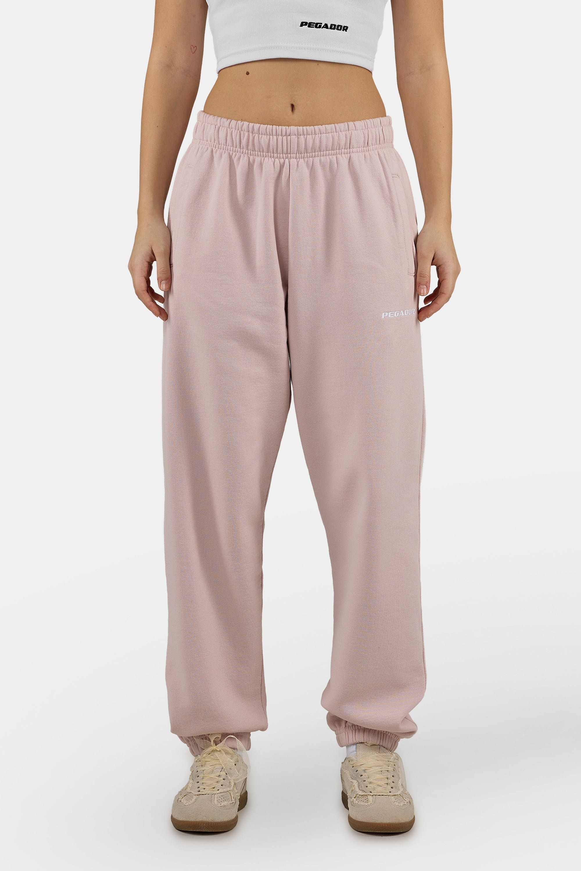 PEGADOR Sweathose »Villa High Waisted Sweat Pants«  Baumwollmischung, regular fit