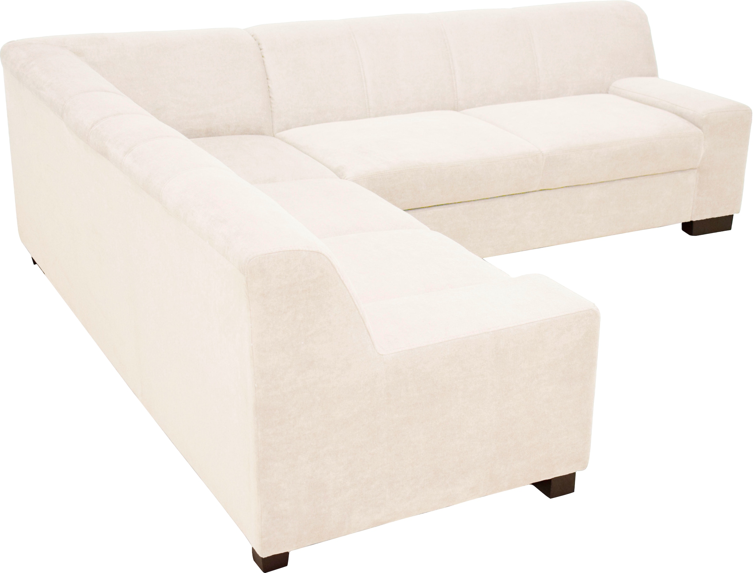 GOODproduct Ecksofa »Faxe 249 x 214 cm, auch mit Schlaffunktion« L-Form, aus pflegeleichtem, weichem Luxus-Microfaser Bezug