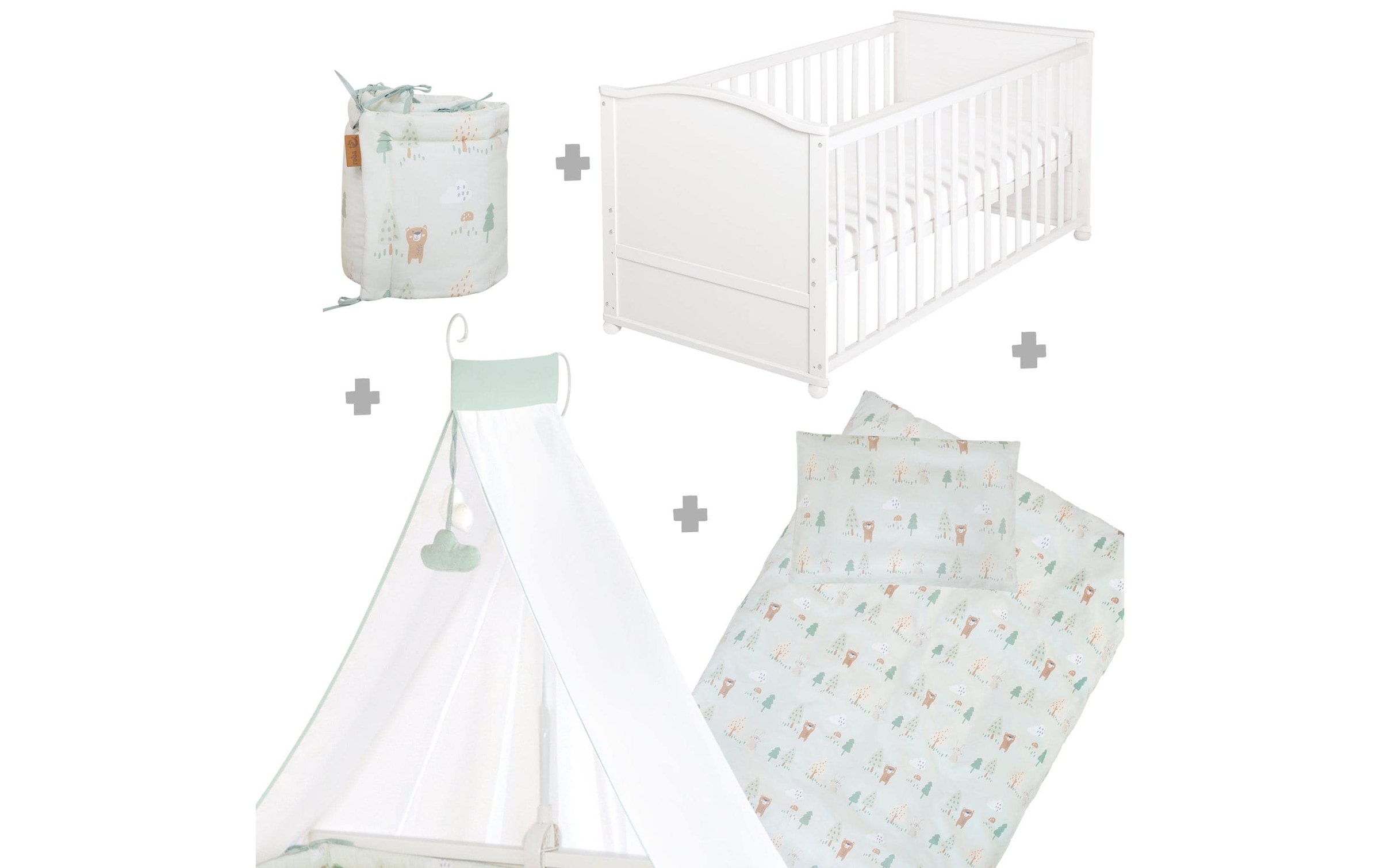  Lit bébé »Woodland Buddies 70 x 140 cm«