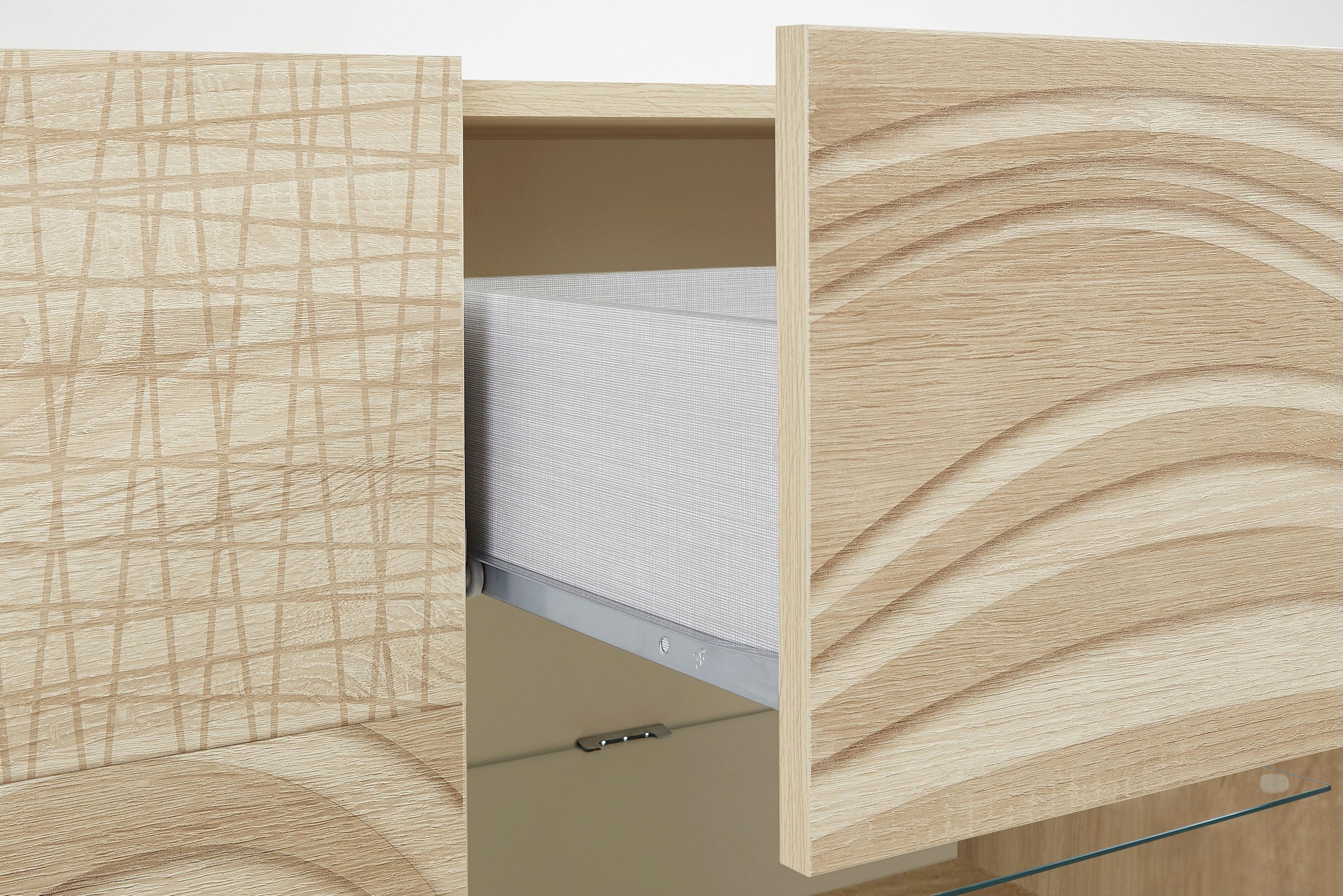 INOSIGN Sideboard »Miro« Breite 181 cm mit dekorativem Siebdruck