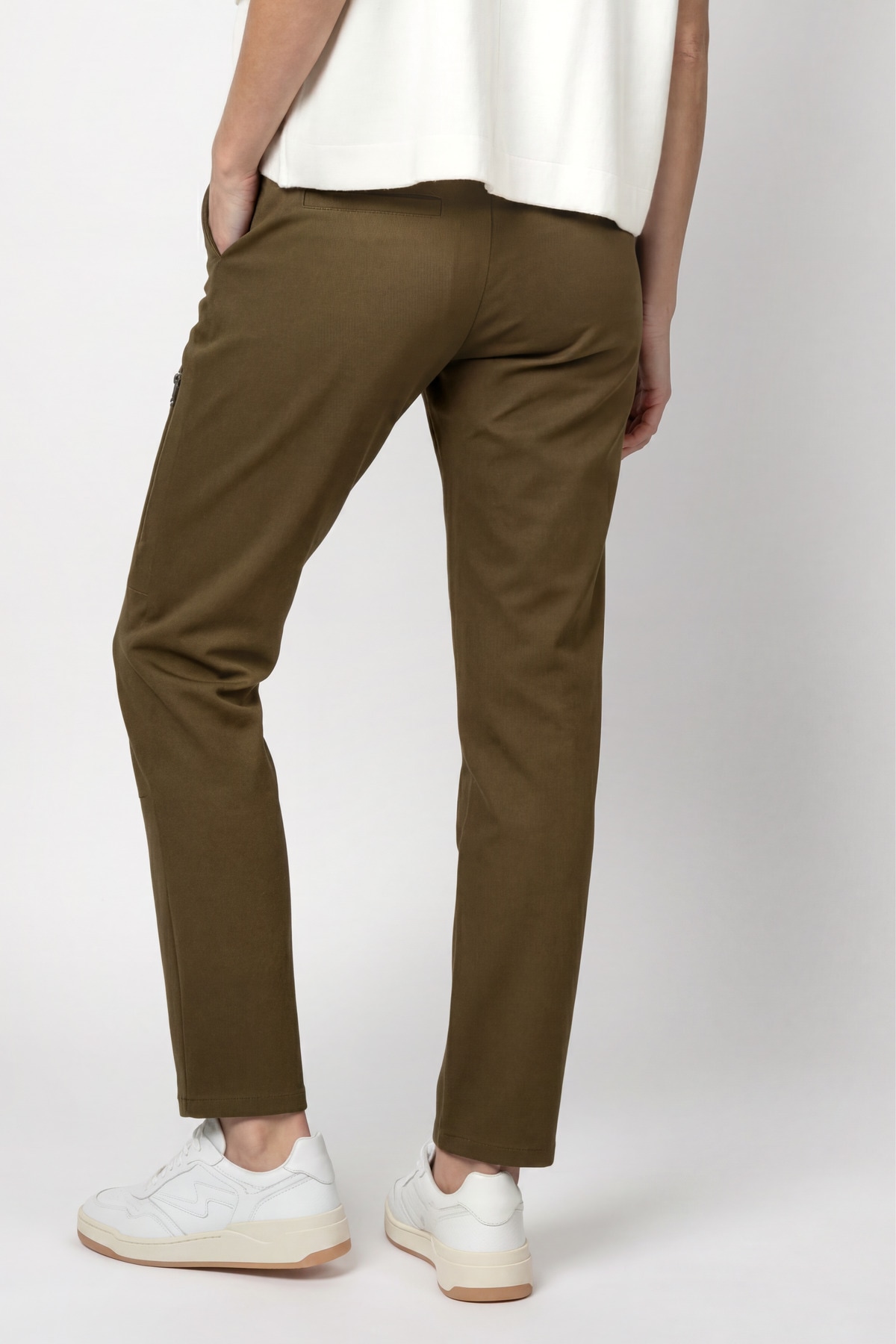 Monari Pantalon de jogging »Hose Basic Rippe 72cm«  Coupe régulière avec poches