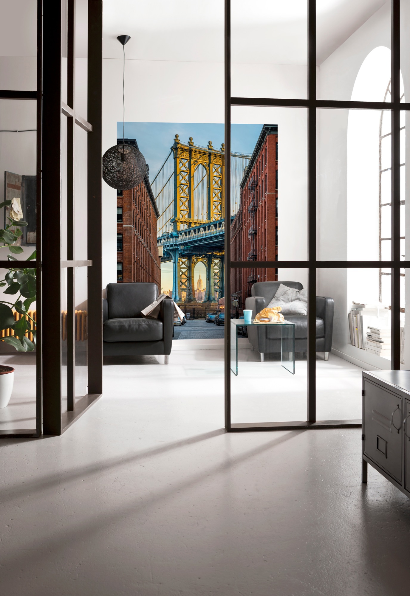 Komar Vliestapete »Vlies  - Brooklyn - Grösse 184 x 248 cm« bedruckt glatt Wohnzimmer, Schlafzimmer