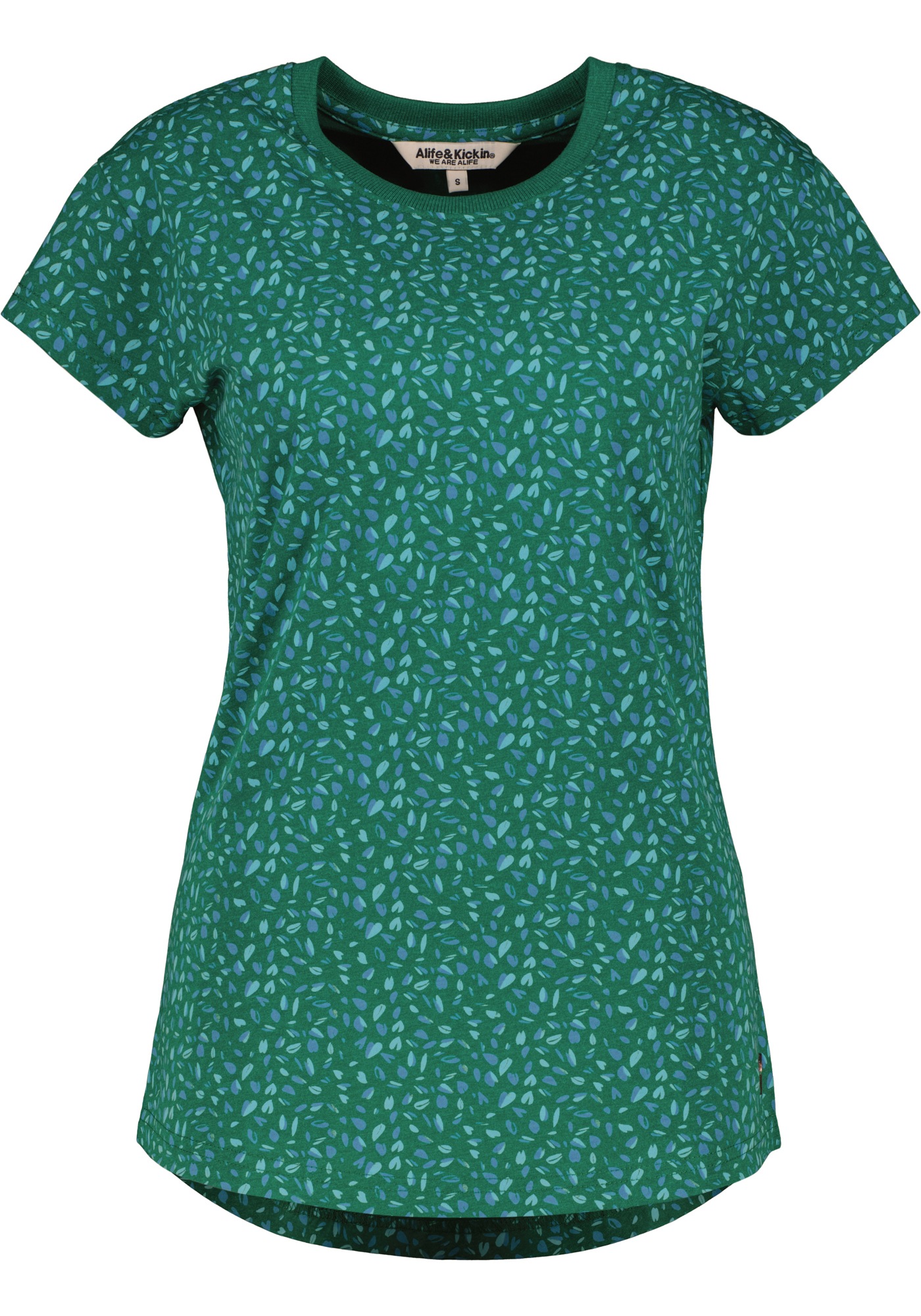 Alife & Kickin Shirt à col rond »FelinaAK B« t-shirt basique à la mode avec encolure ronde, ourlet arrondi et motif intégral
