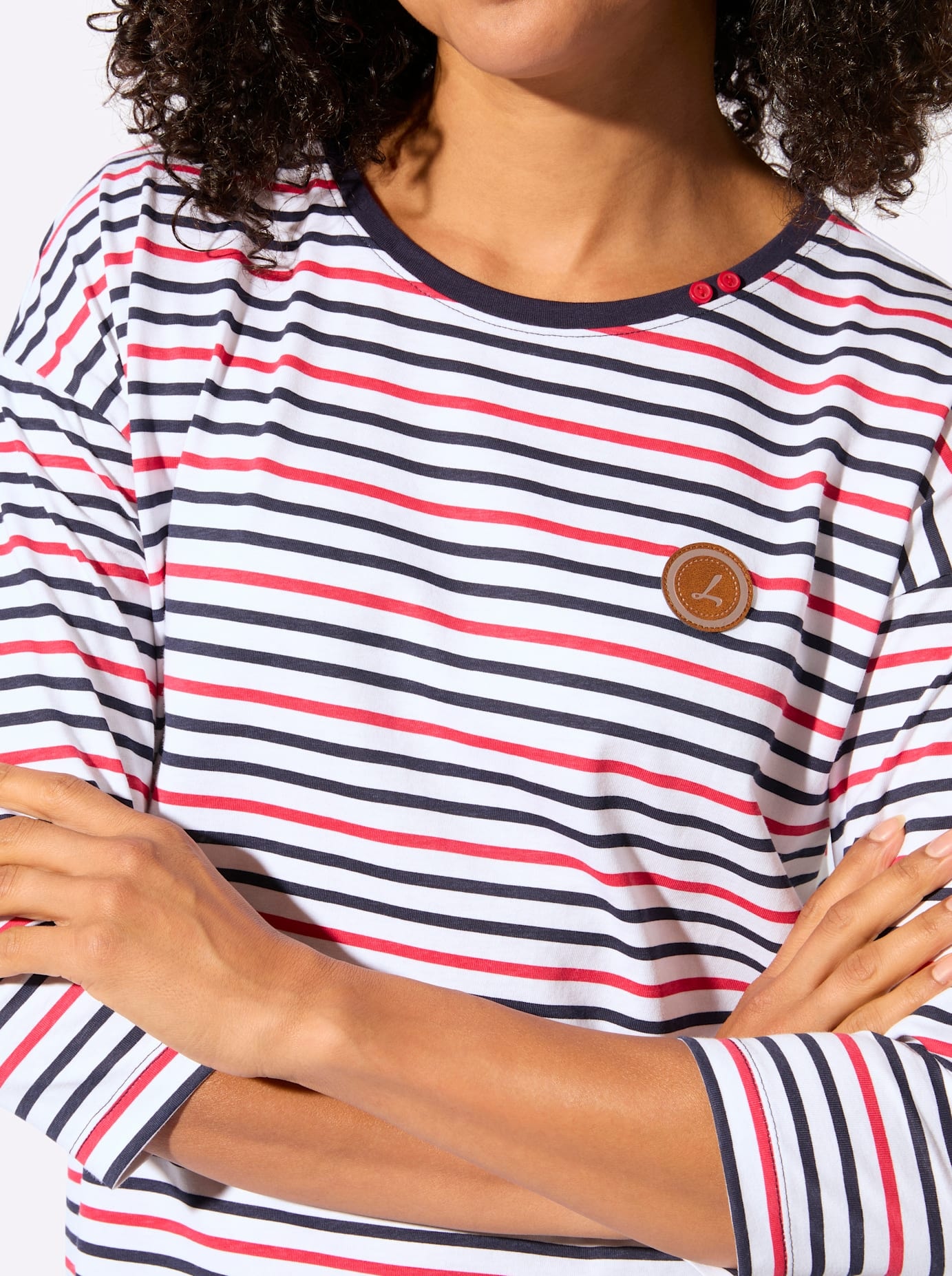 Casual Looks T-shirt à manches 3/4 »Ringelshirt« 1 pièces