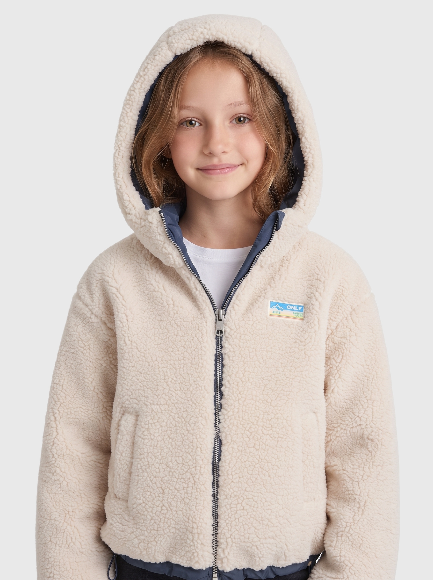 KIDS ONLY Veste réversible »KOGMARIA REVERSIBLE PUFFER JACKET OTW« avec capuche portable en veste peluche ou veste matelassée