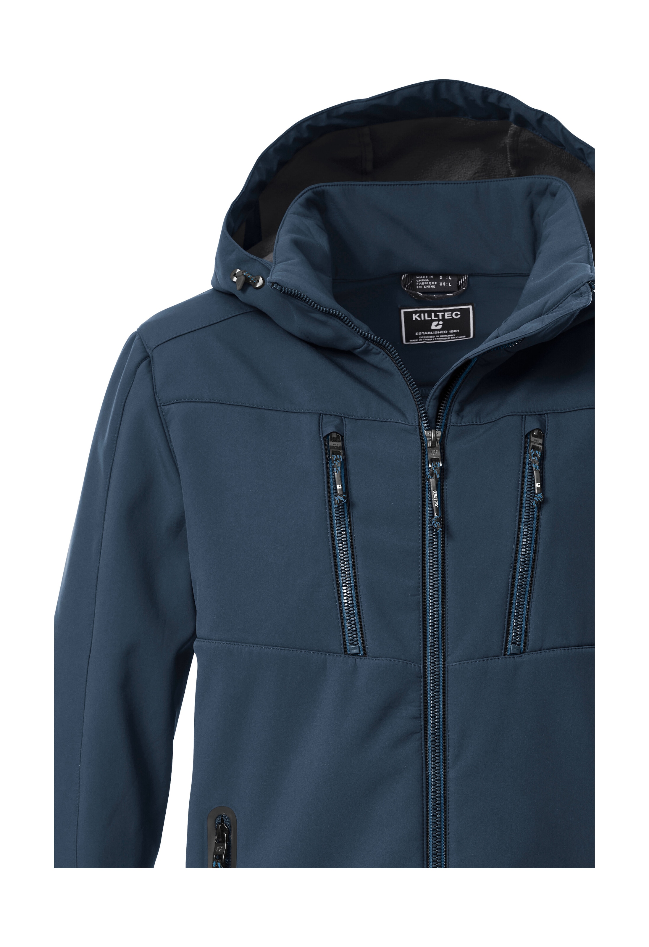 Killtec Softshelljacke »KOW 79 MN SFTSHLL JCKT« Wasser- und windabweisende Softshelljacke, abnehmbare Kapuze