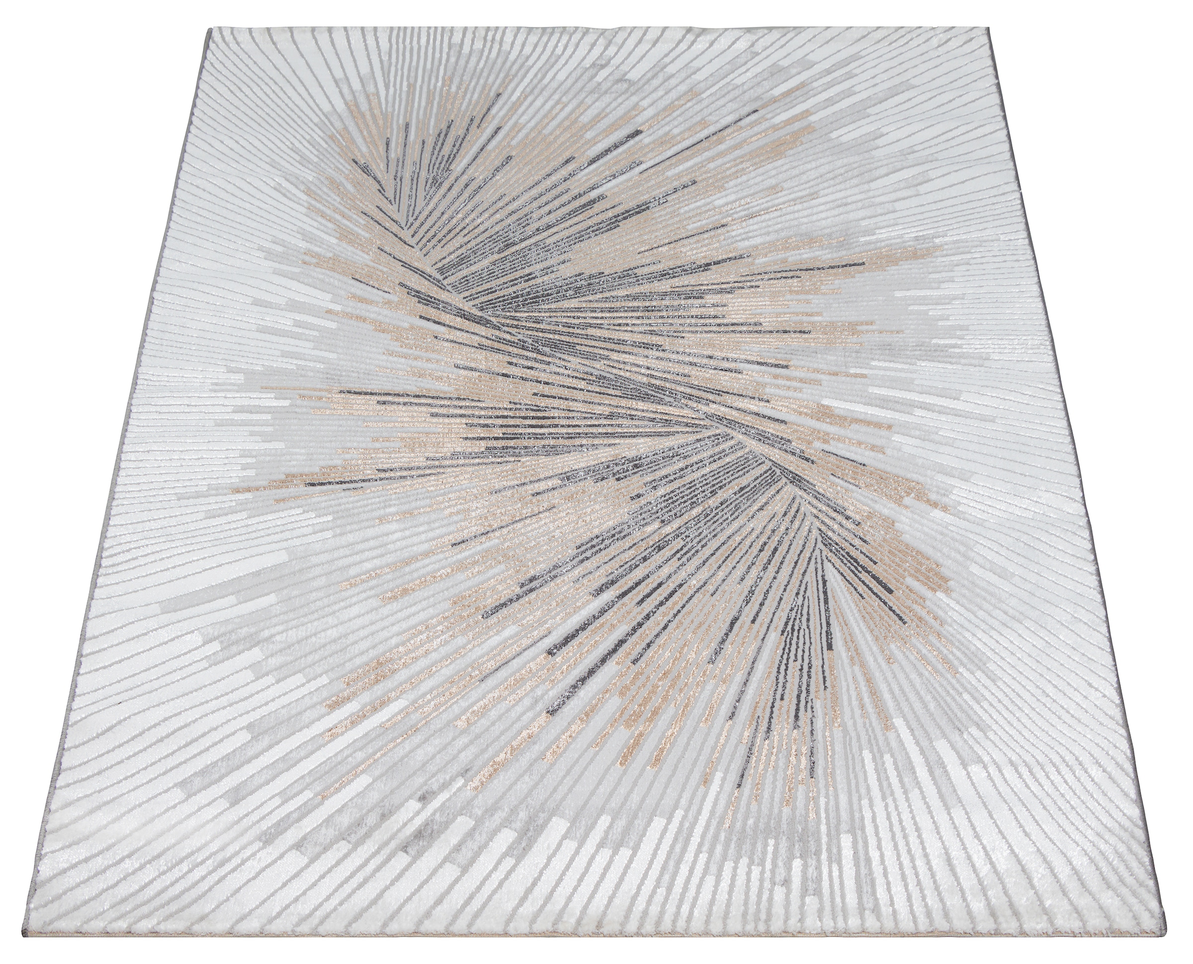 the carpet Tapis »Mila« Rectangulaire 8 mm Höhe moderner Wohnzimmer Teppich elegant glänzender Flor