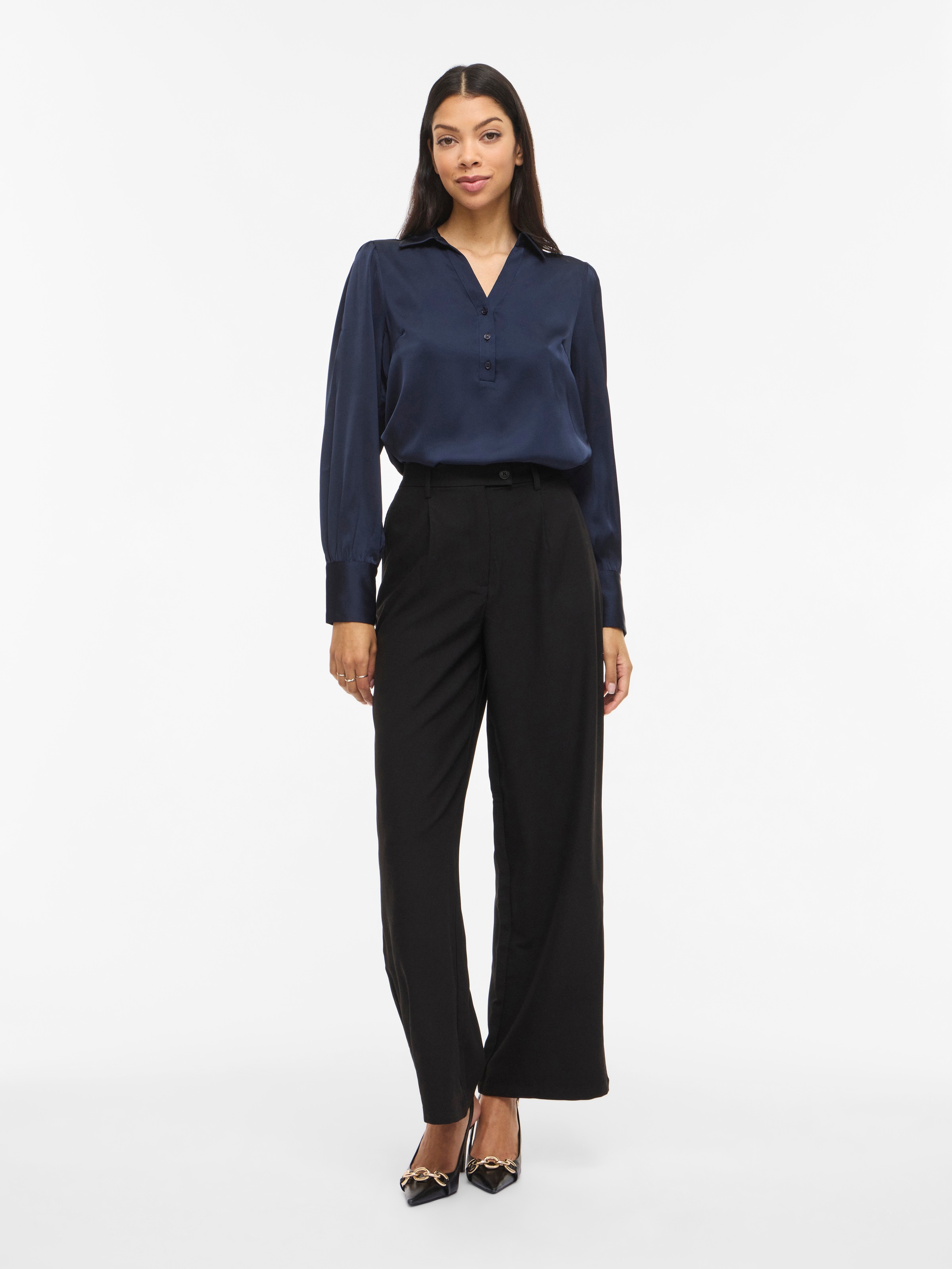 Vila Pantalon de costume »VISIFFE HW WIDE PANTS - NOOS«