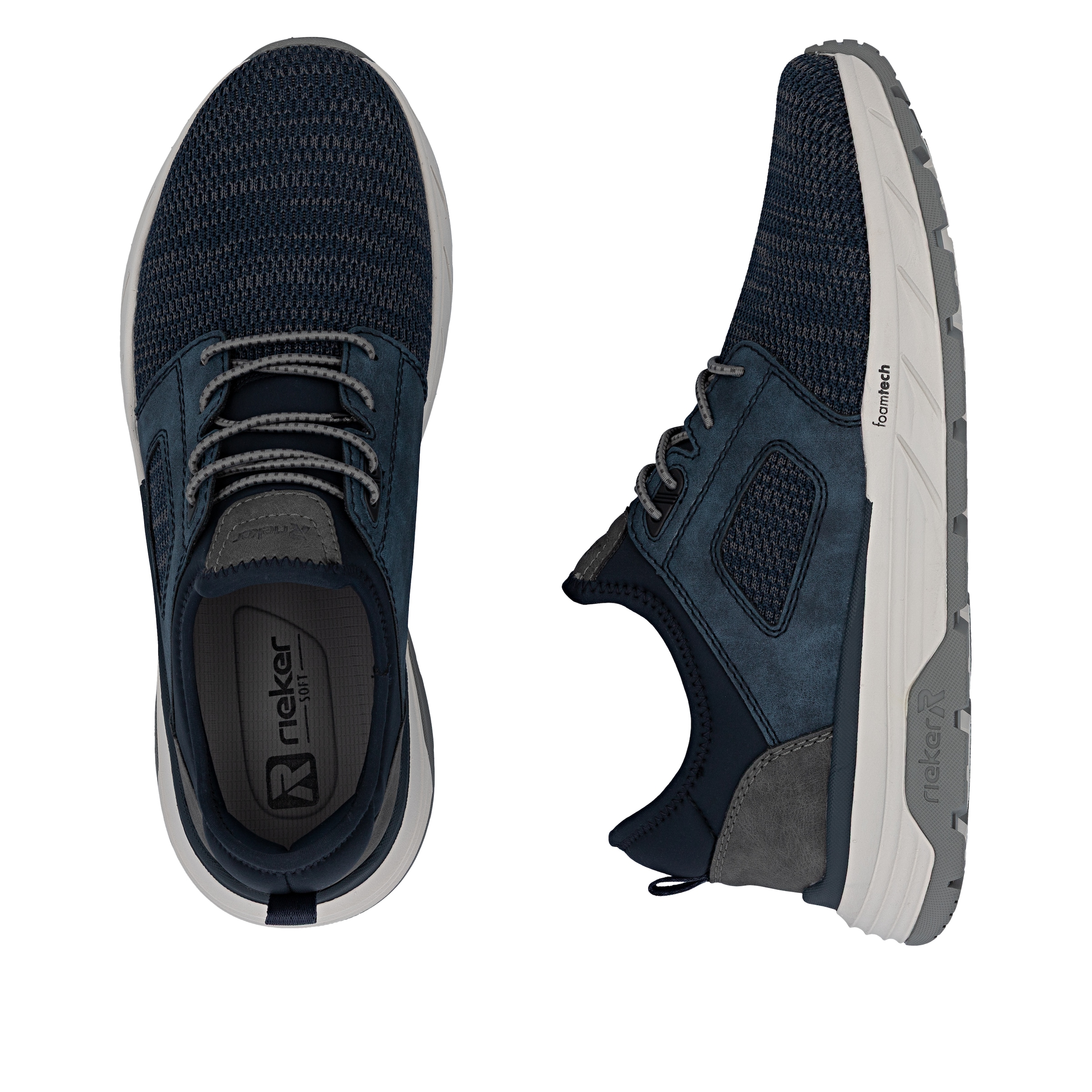 Rieker Baskets slip-on  mocassin, chaussure à enfiler, chaussure basse, sneaker décontracté avec élastique