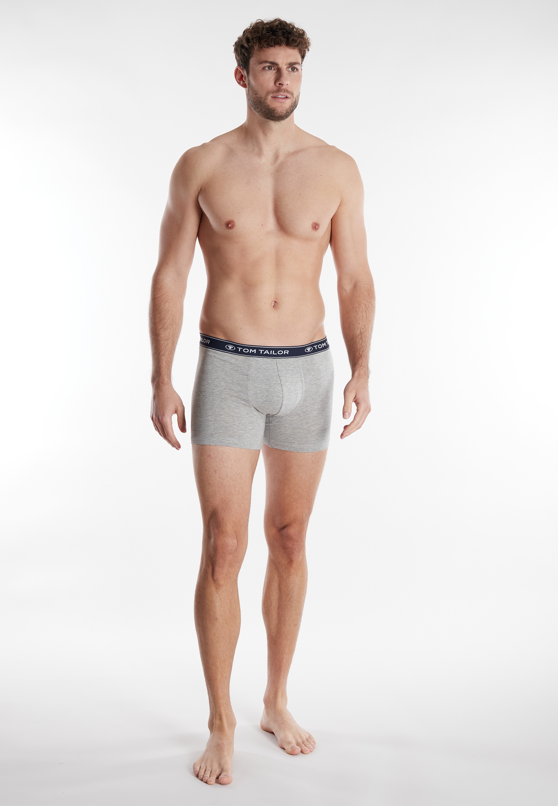 TOM TAILOR Boxers »Buffer« confortable, basique, ajusté, respirant, ceinture logo, mélange coton