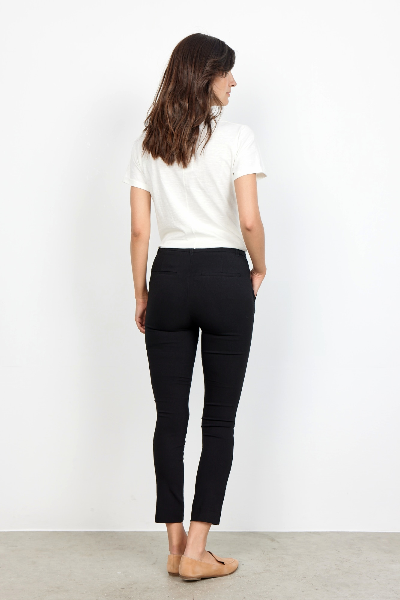 soyaconcept Pantalon de costume »SC-LILLY 44-B«  en mélange viscose, coupe étroite, longueur cheville