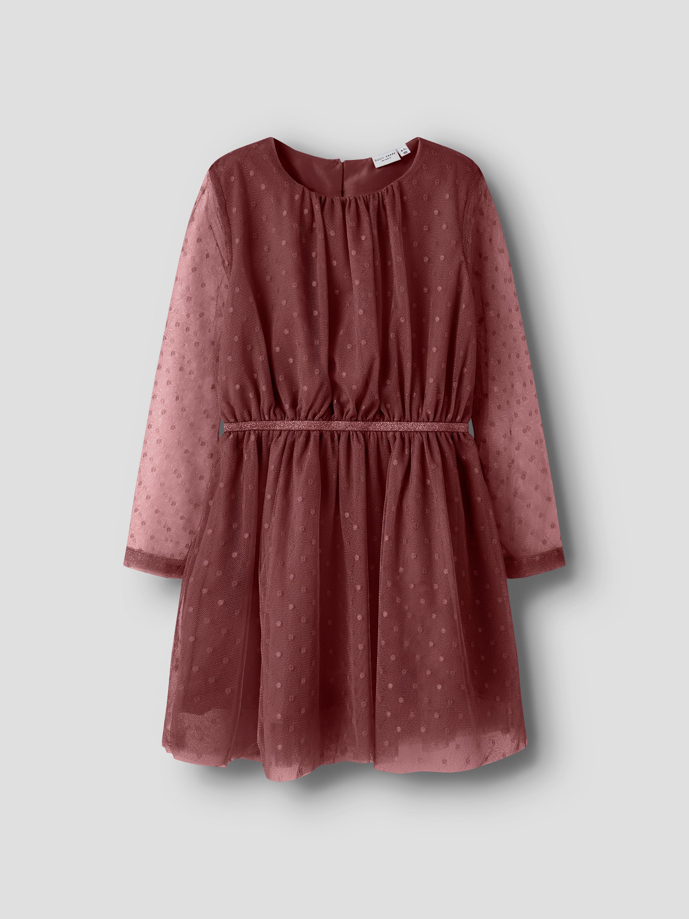 Name It Minikleid »NKFVABOS LS DRESS NOOS« elastische Taille, Glitzer - Effekt
