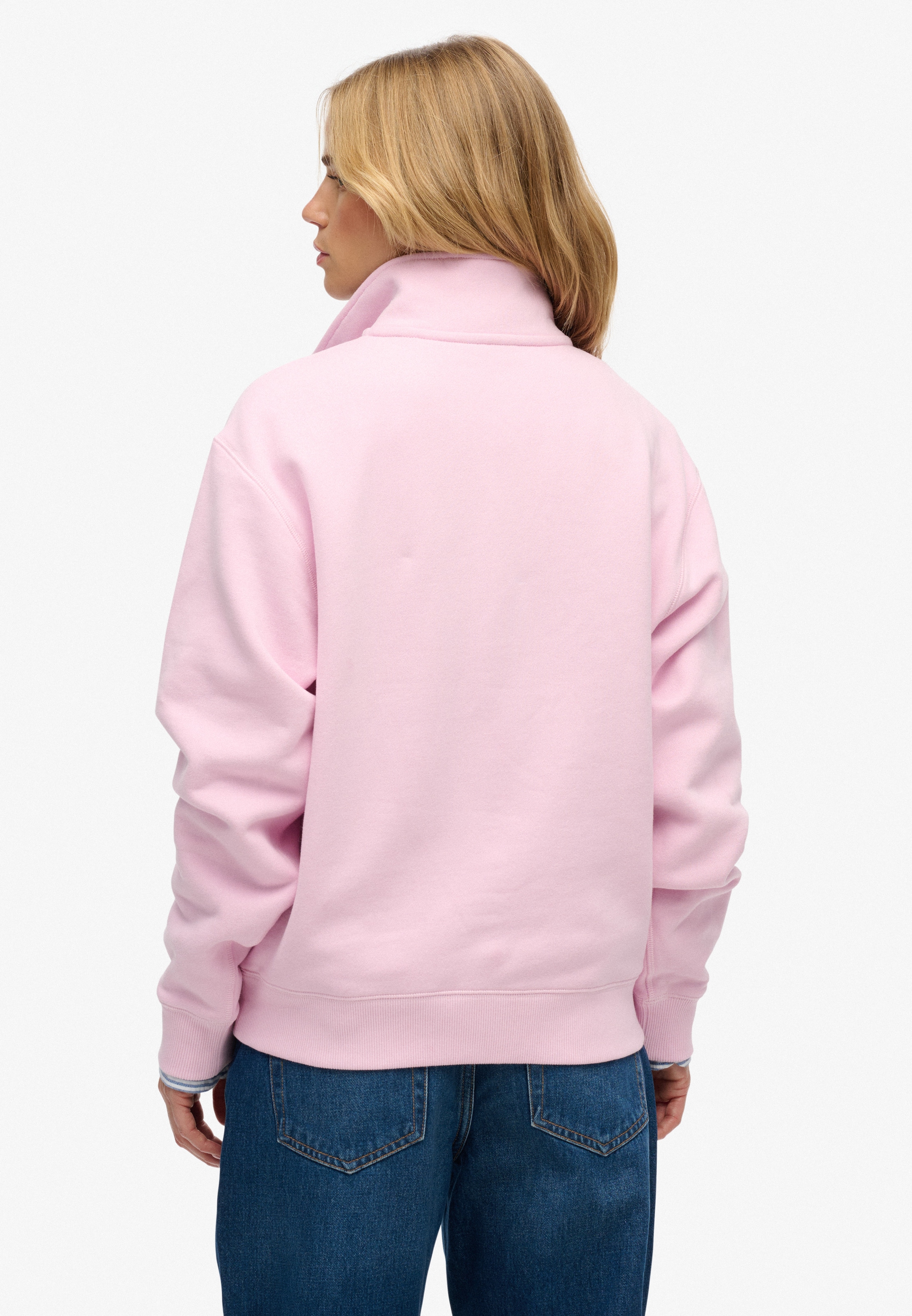 Superdry Sweatshirt »ESSENTIAL LOGO EMB HALF ZIP«
