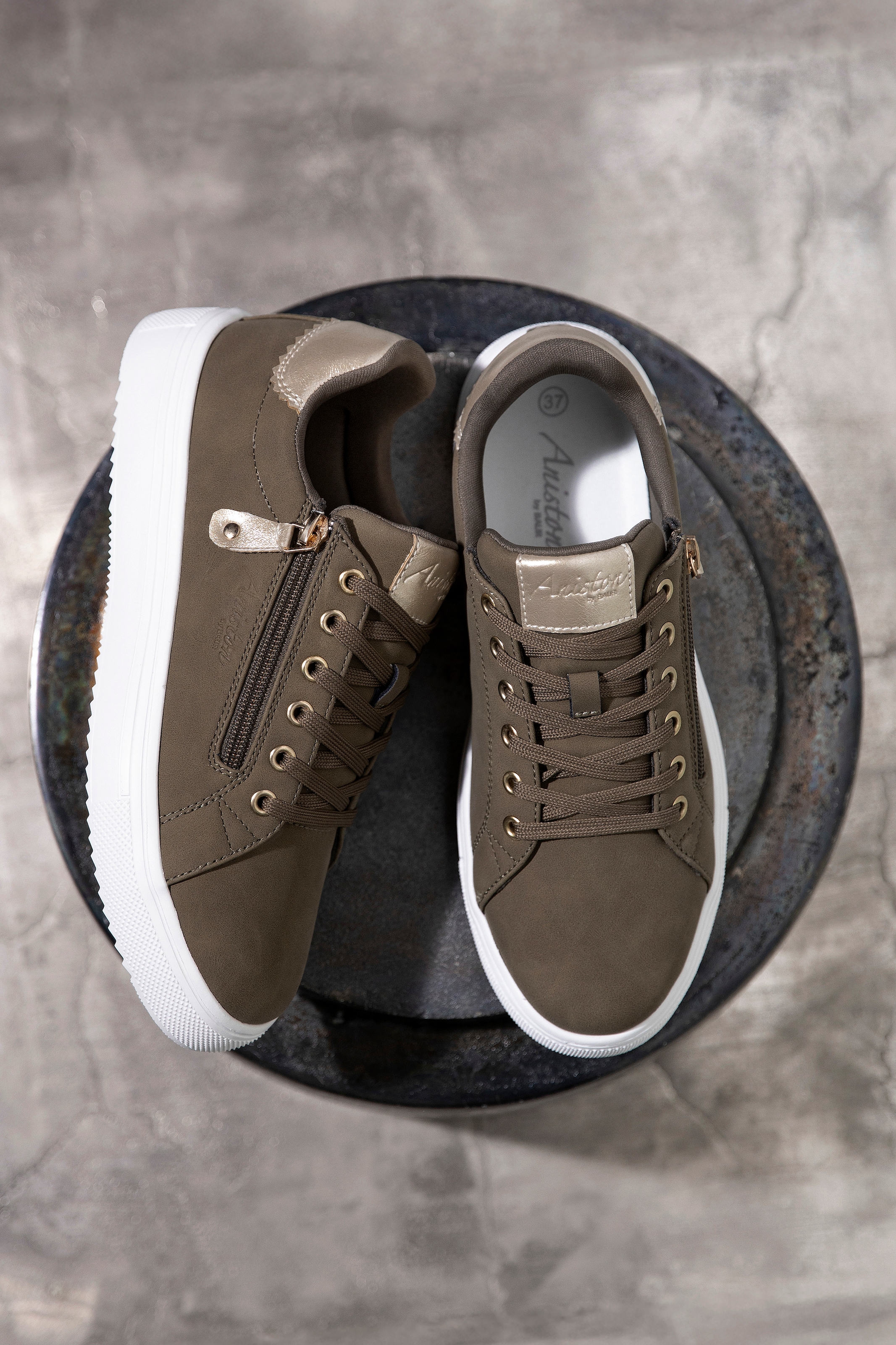 Aniston SHOES Sneaker  Schnürschuh, Freizeitschuh mit Reissverschluss - NEUE KOLLEKTION