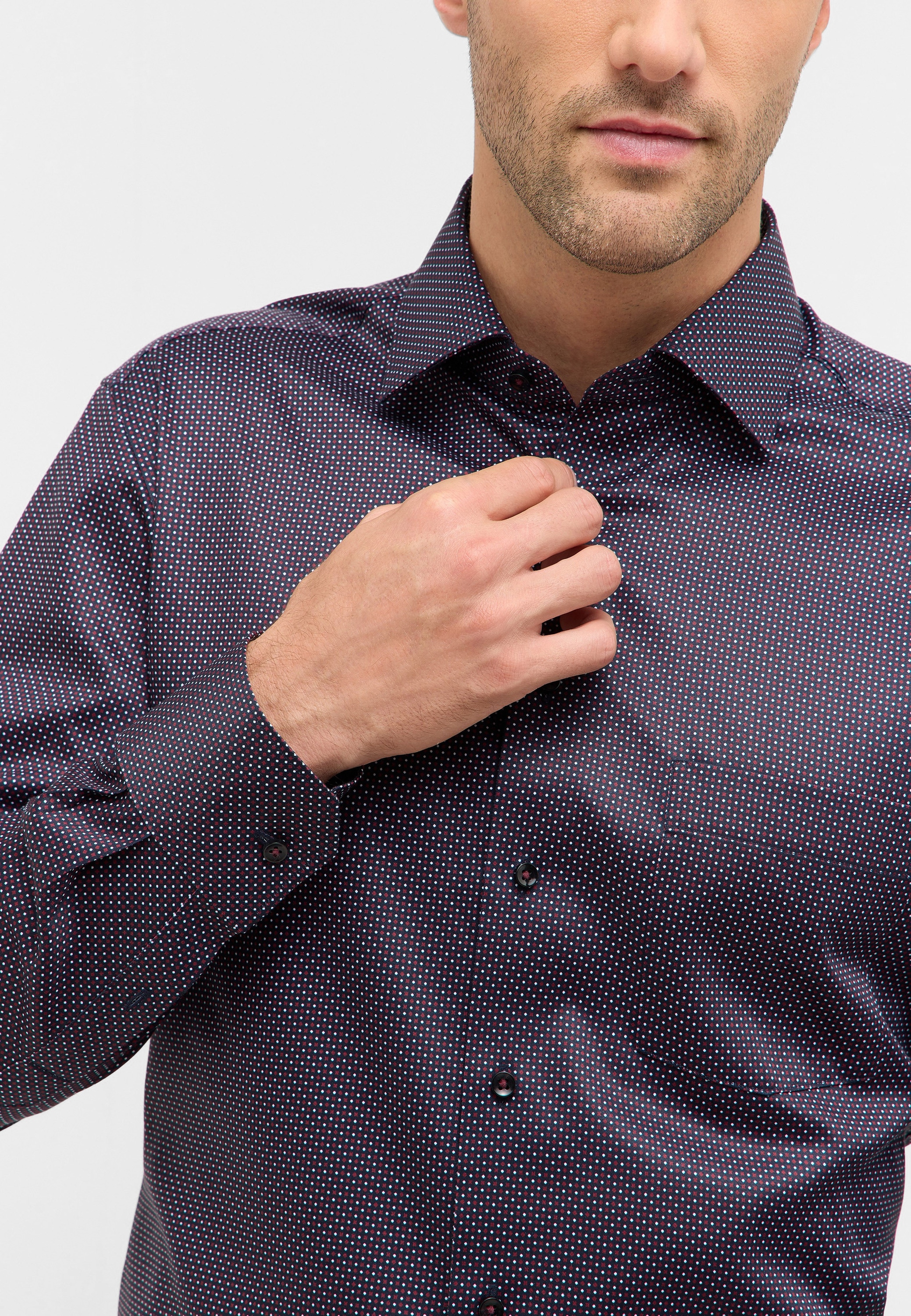 Eterna Langarmhemd »MODERN FIT« NON IRON (bügelfrei)