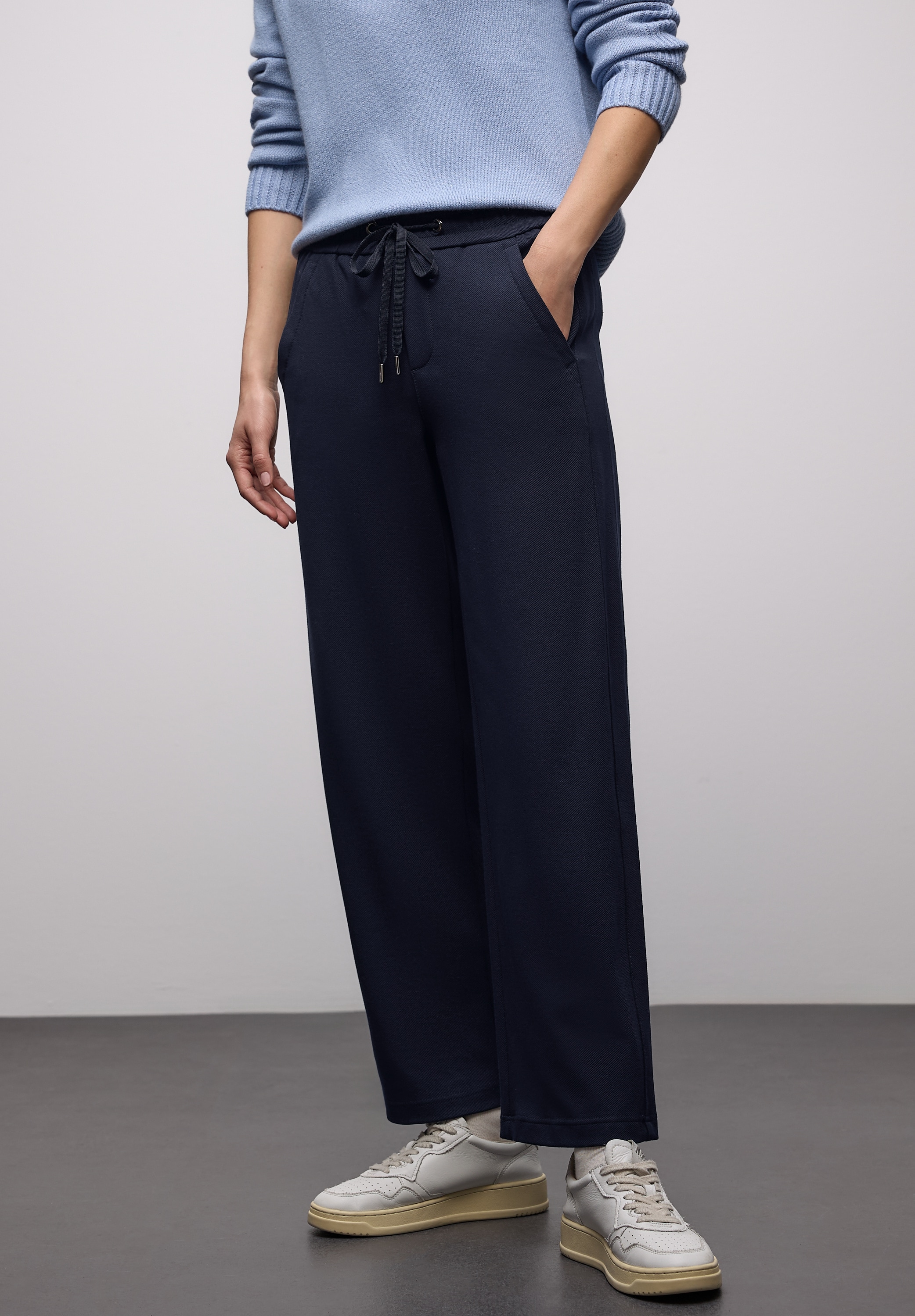 STREET ONE Pantalon en tissu  mit Tape-Details