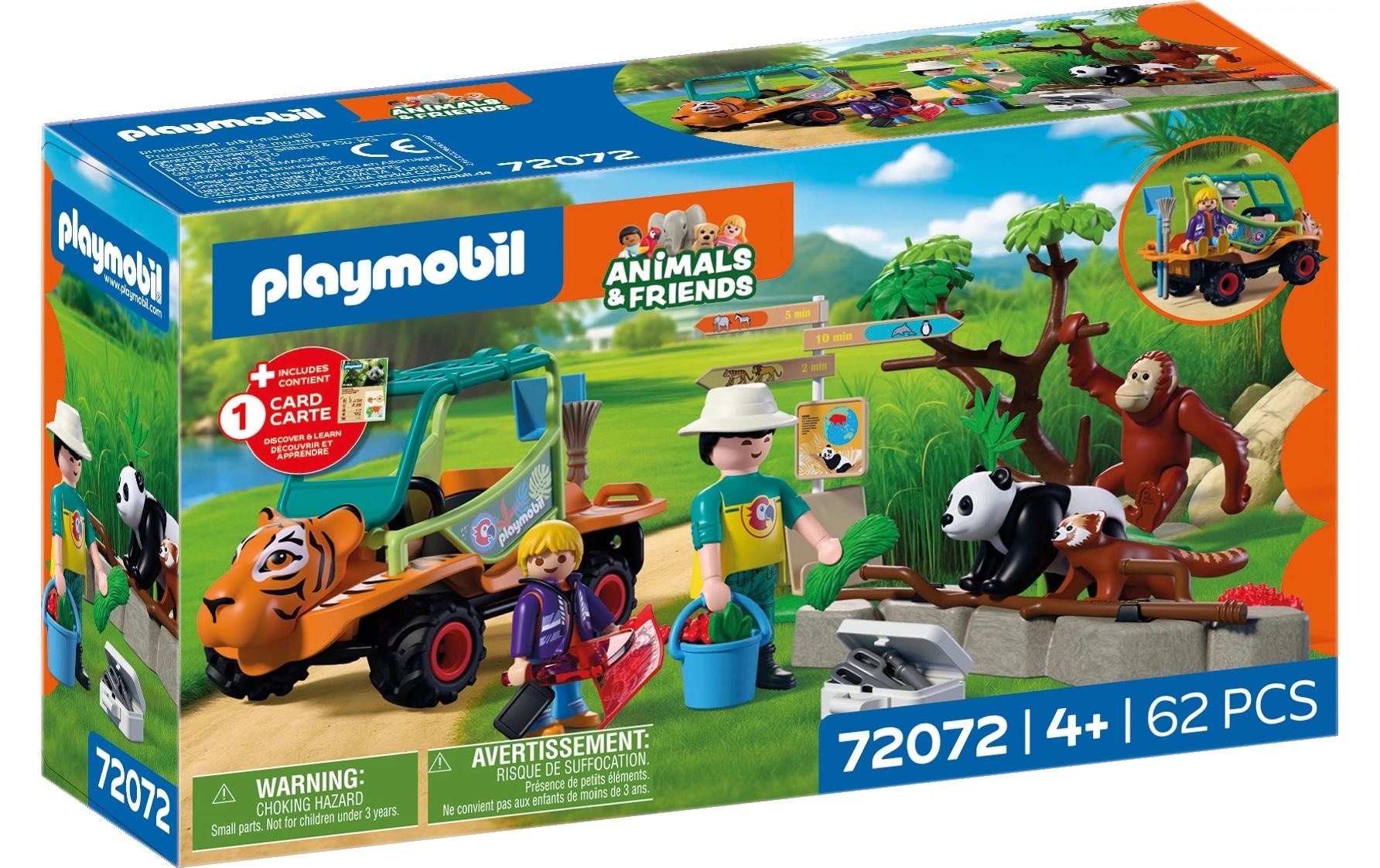 Playmobil® Konstruktions-Spielset »Zoo: Tierpflegermobil (72072), Animals & Friends« Made in Europe