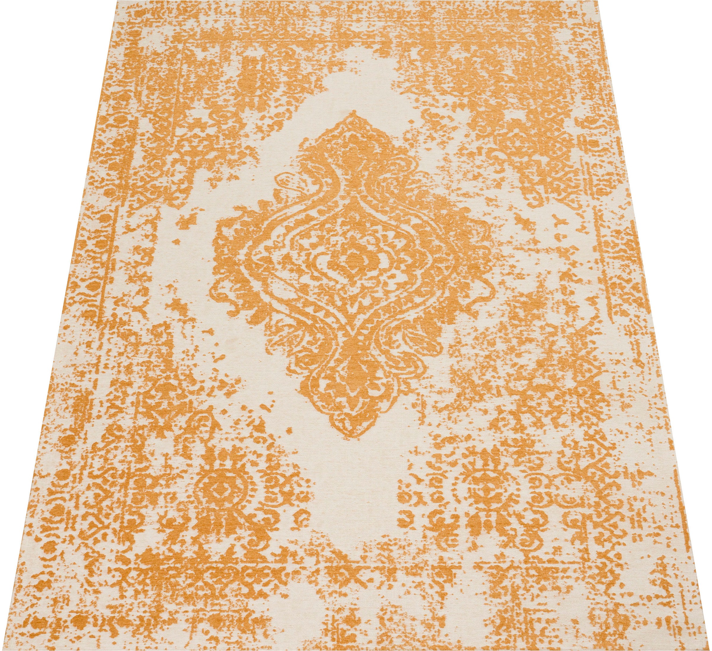 Paco Home Teppich »Mariba 200« rechteckig 13 mm Höhe Kurzflor, meliert, Orient-Optik, Hoch-Tief Effekt, Wohnzimmer